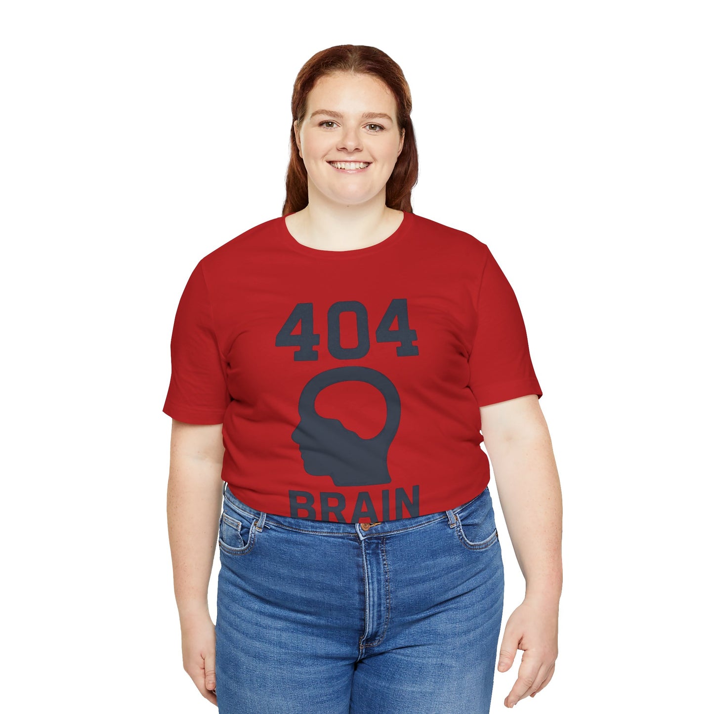 404 Brain Not Found T-Shirt – Techie Humor for Nerds & Geeks
