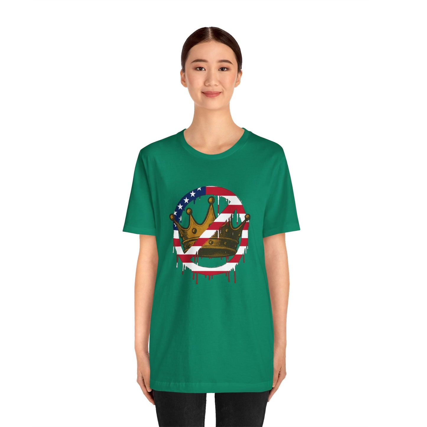 No Kings Protest T-Shirt – Anti-Authoritarian Democracy Graphic Tee