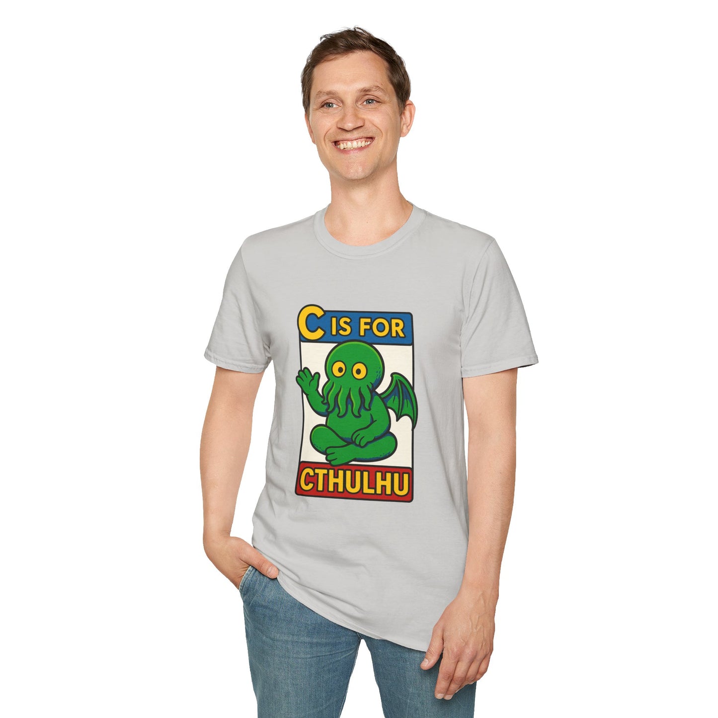 C is for Cthulhu Graphic Tee – Funny Cthulhu Shirt - WhimSpin - https://whimspin.com