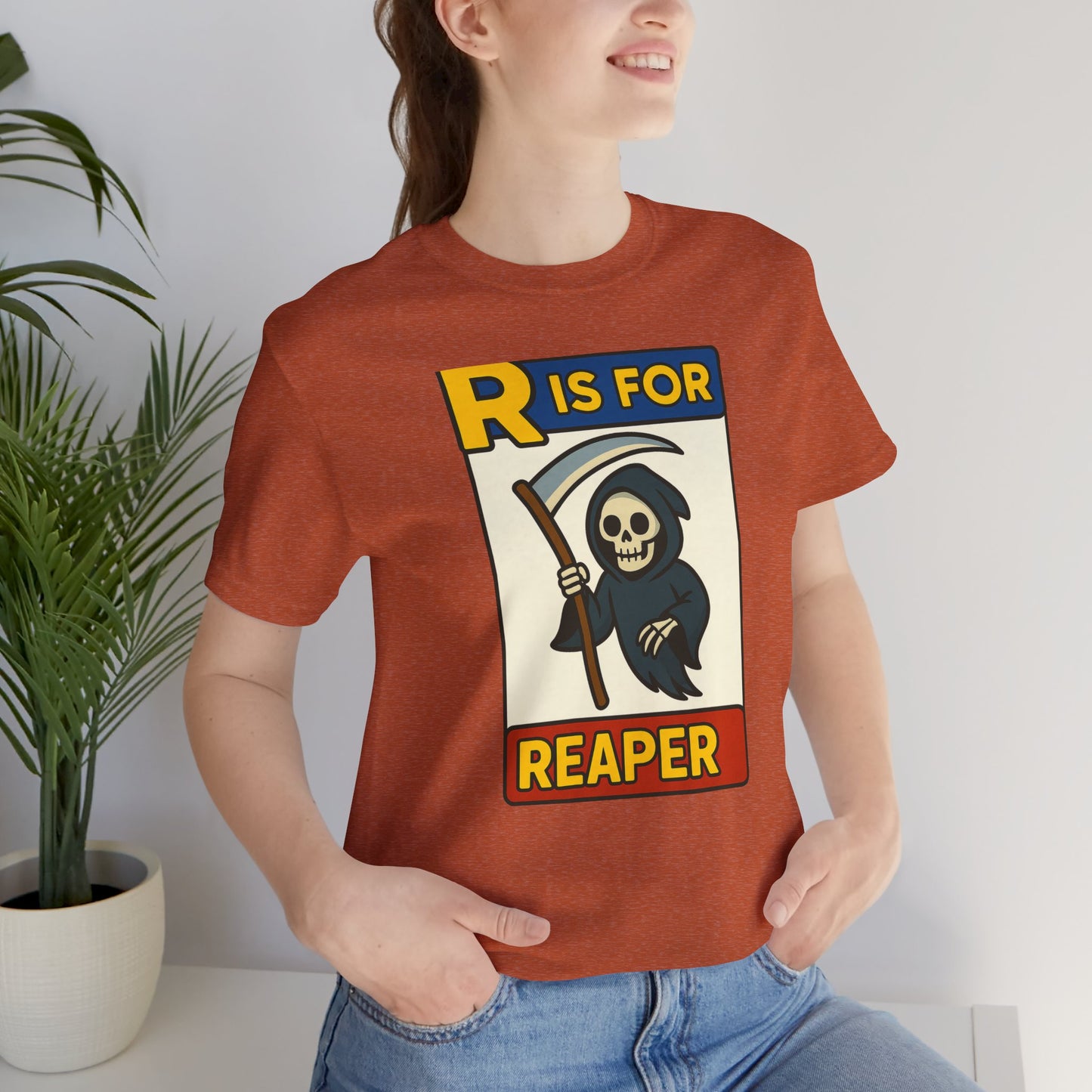 R Is for Reaper T-Shirt – Cute Grim Reaper Shirt from the Monster Alphabet Series