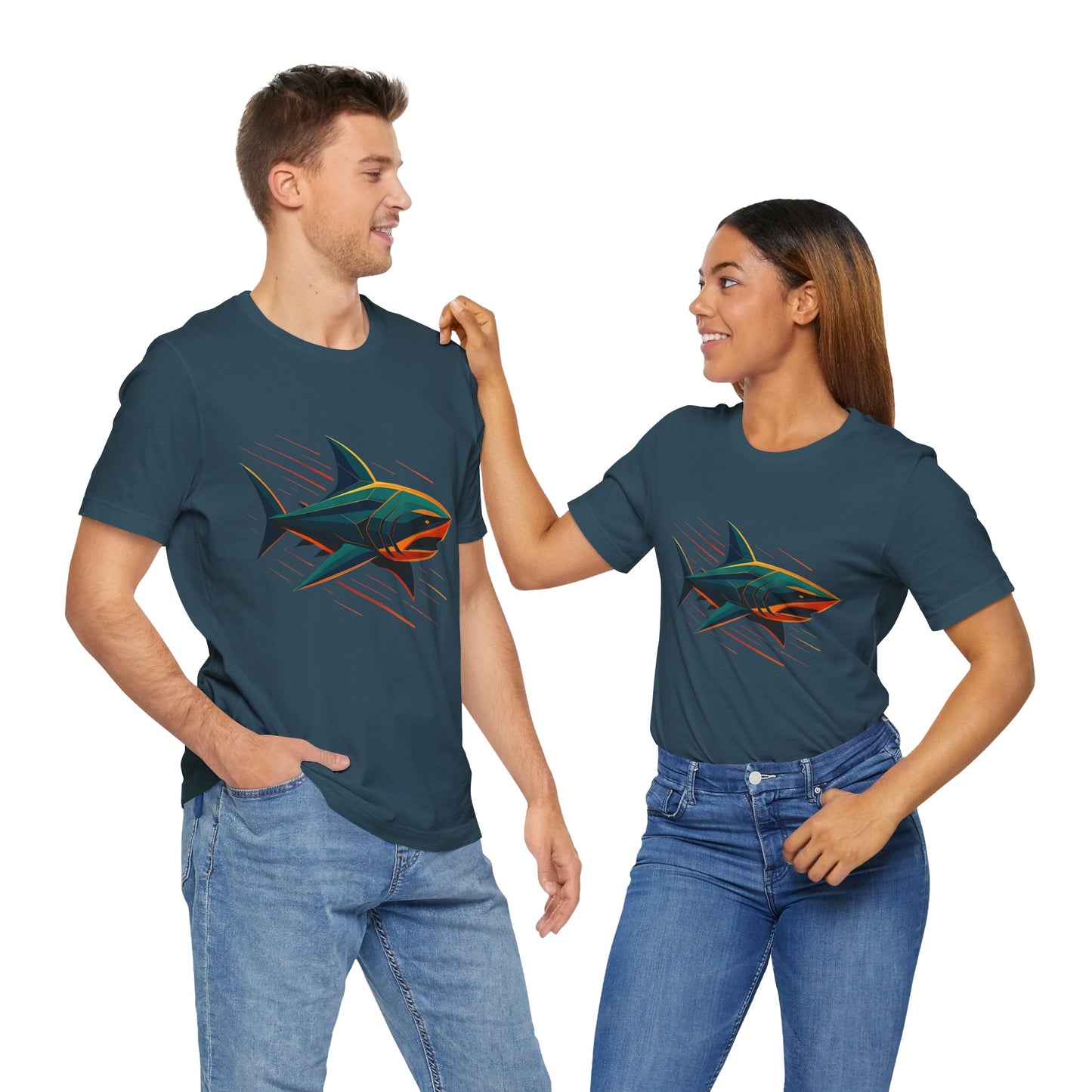 Electric Apex Shark T-Shirt – Bold Ocean Graphic Tee - WhimSpin - https://whimspin.com