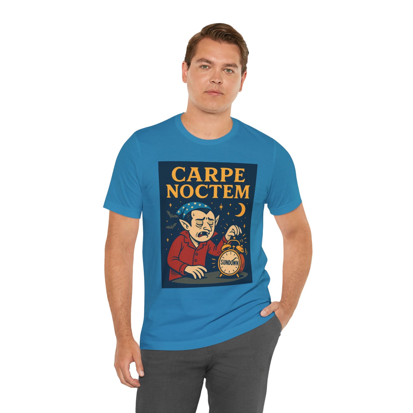 Carpe Noctem Vampire T-Shirt – Funny Halloween Tee for Night Owls