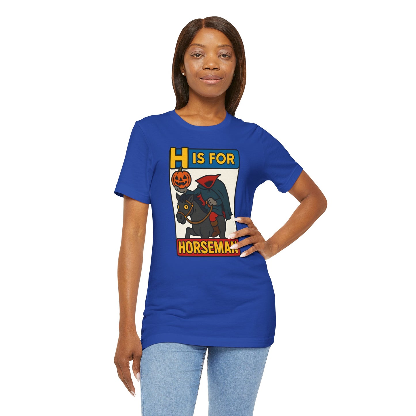 H Is for Horseman Shirt – Headless Horseman Halloween Tee