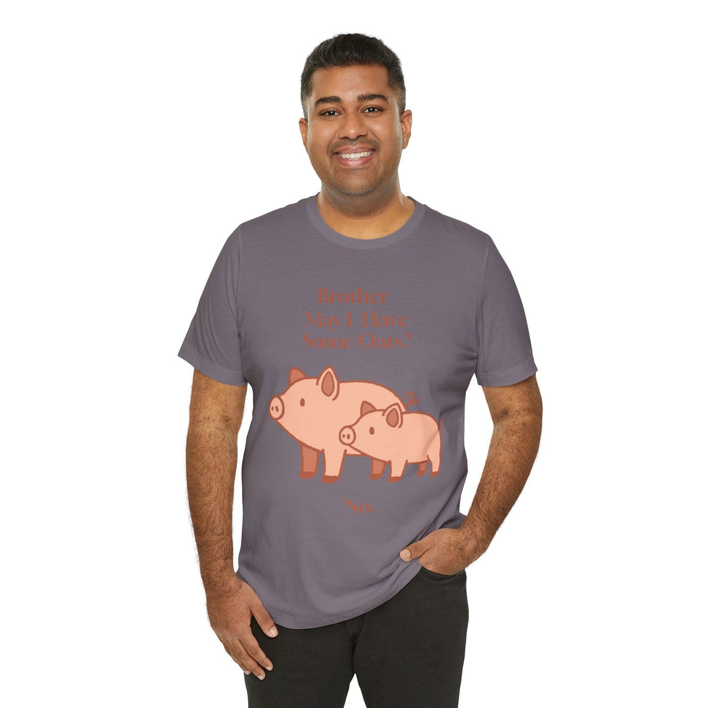Brother May I Have Some Oats T-Shirt – Funny Viral Pig Meme Tee