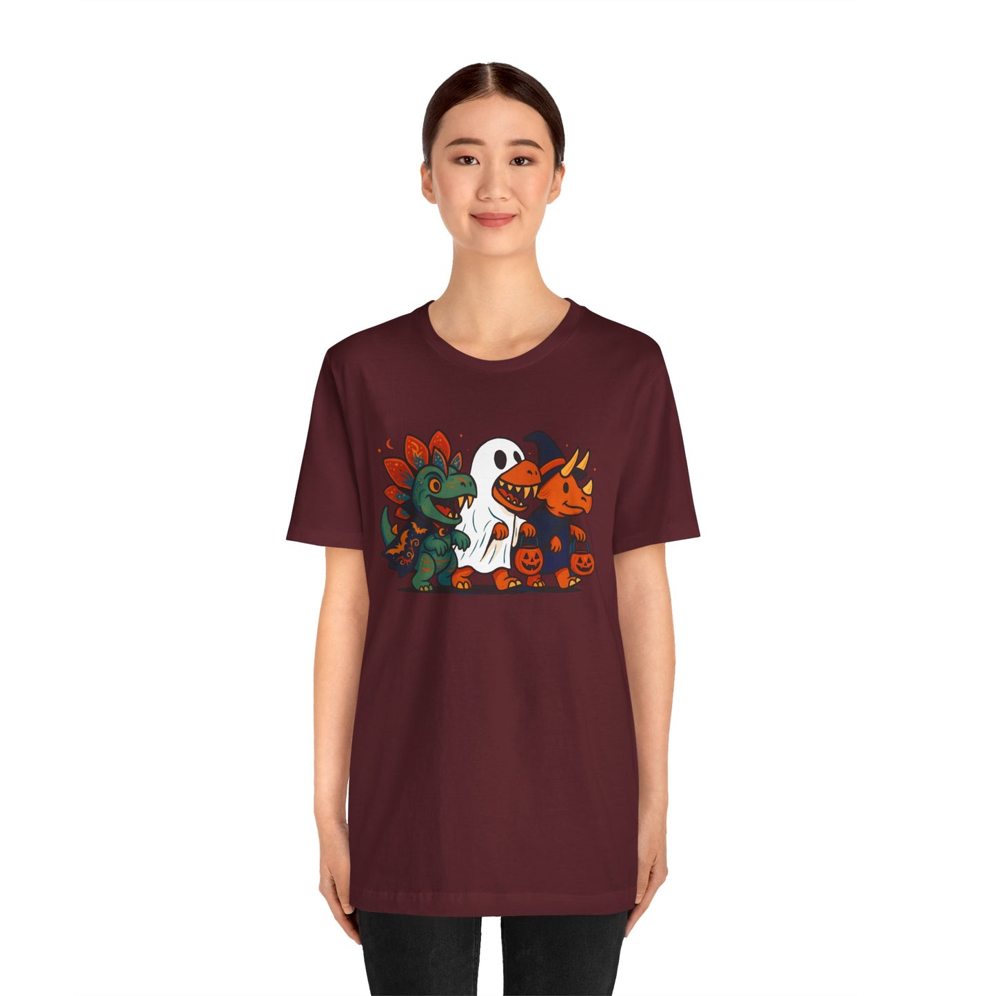 Halloween Dino Squad T-Shirt – Funny Trick-or-Treat Dinosaur Tee