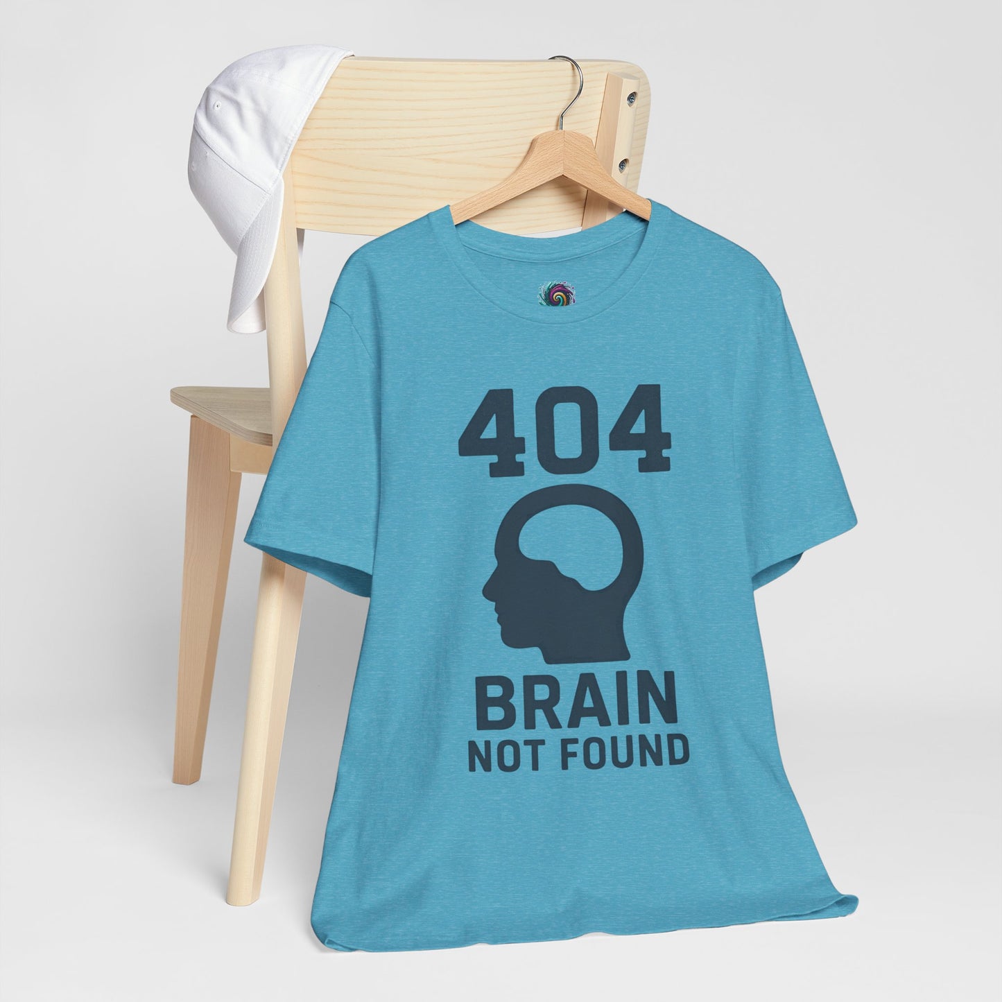 404 Brain Not Found T-Shirt – Techie Humor for Nerds & Geeks