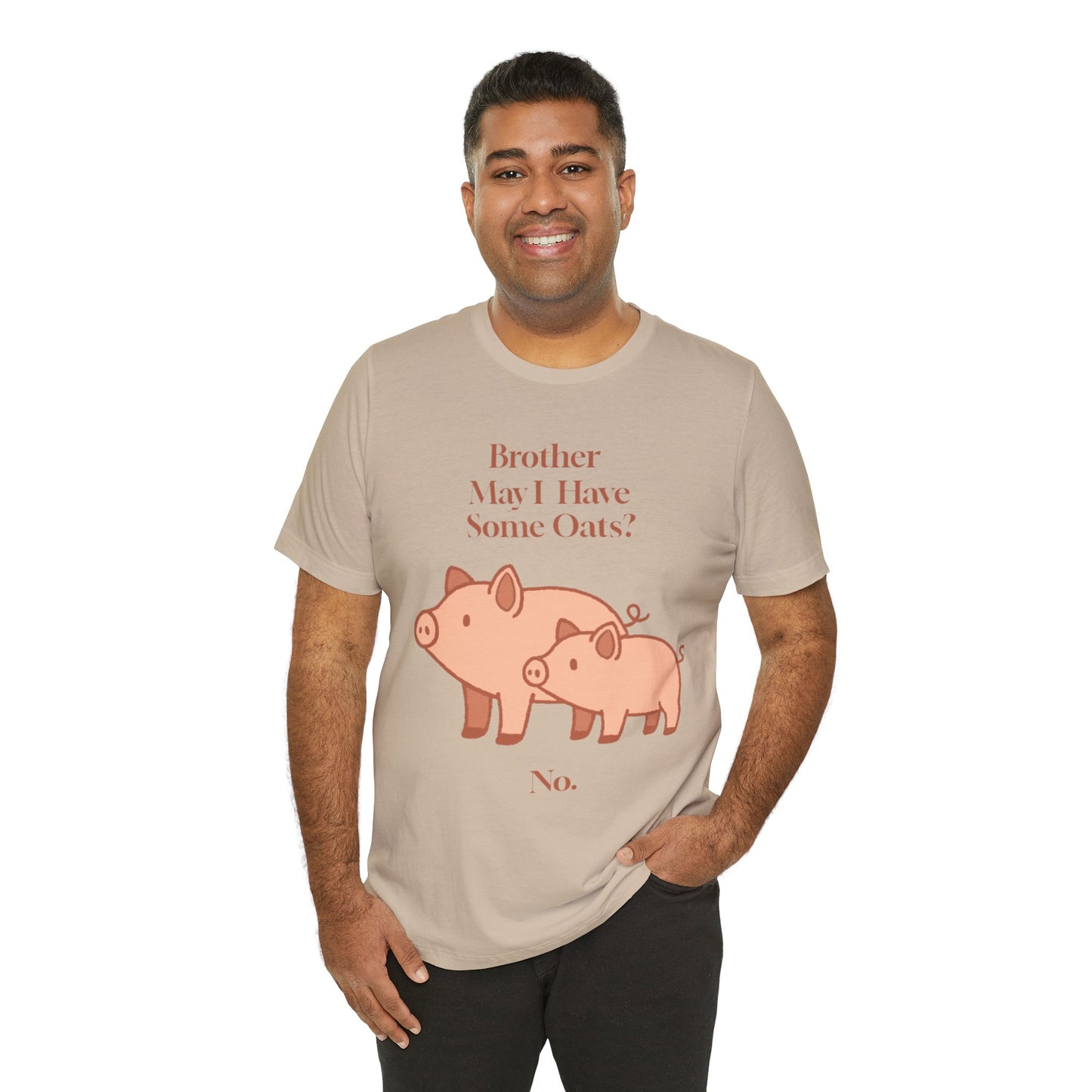 Brother May I Have Some Oats T-Shirt – Funny Viral Pig Meme Tee