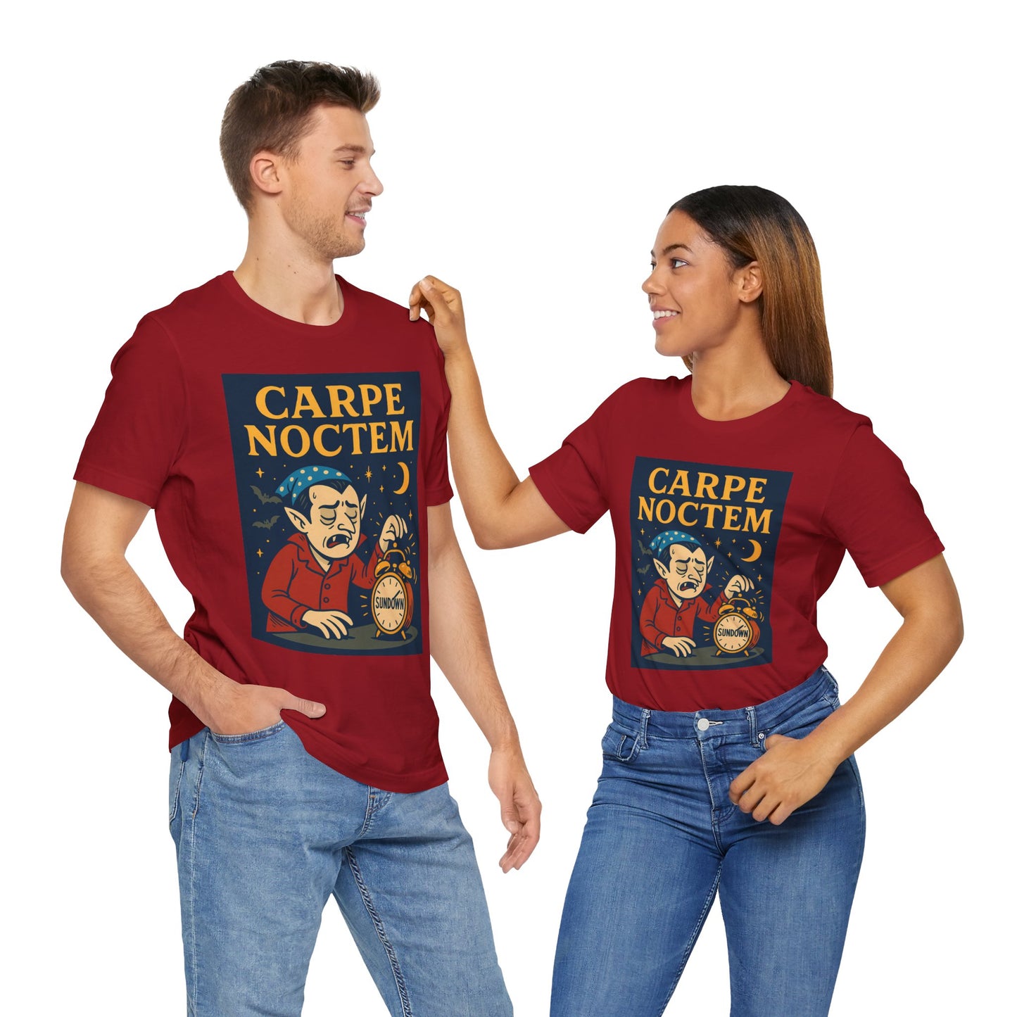 Carpe Noctem Vampire T-Shirt – Funny Halloween Tee for Night Owls