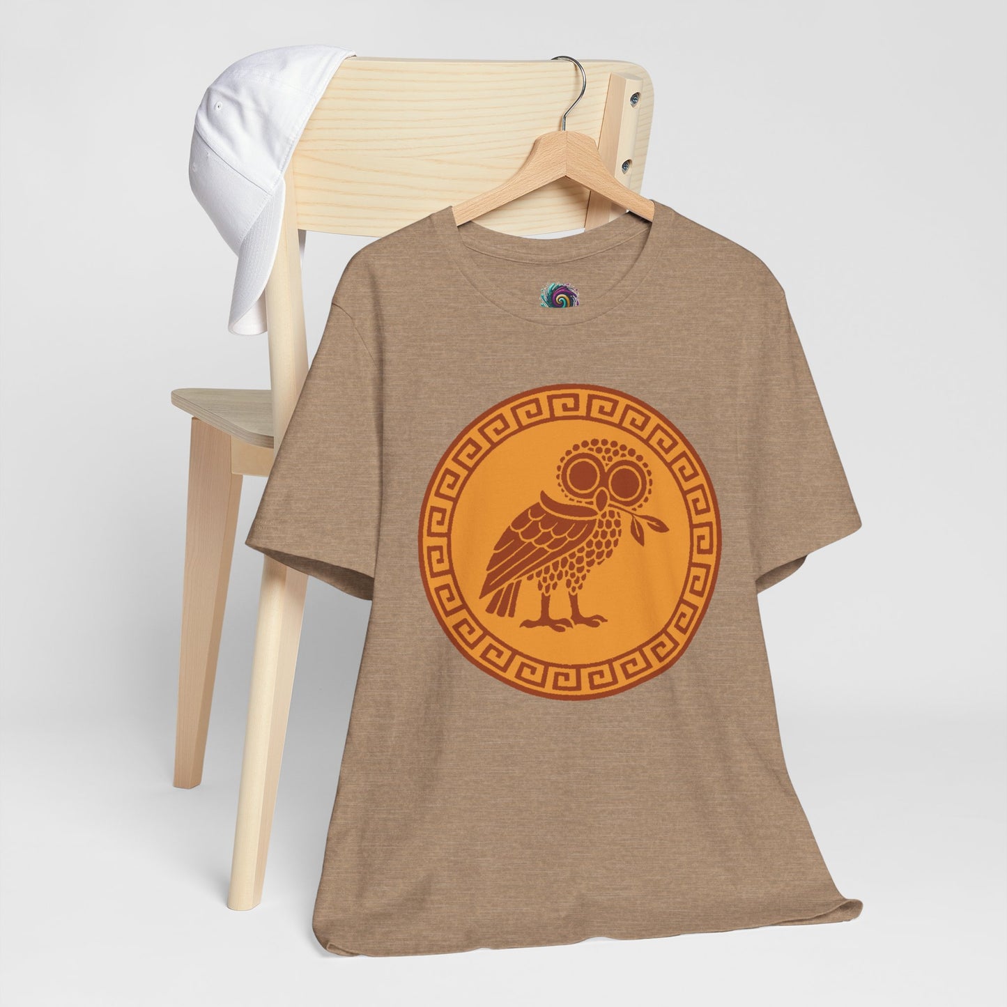 Athena’s Owl T-Shirt – Greek Mythology Bird Tee