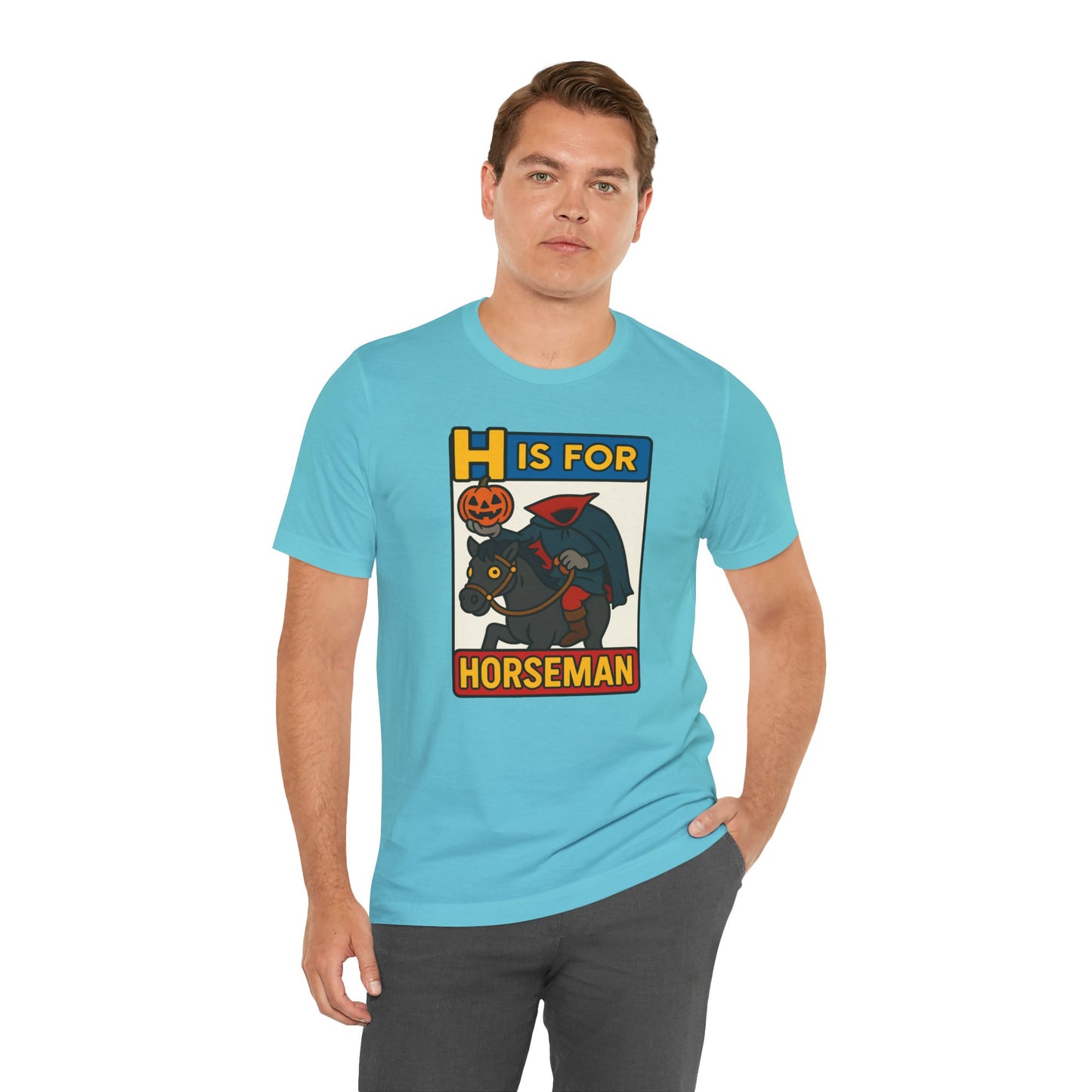 H Is for Horseman Shirt – Headless Horseman Halloween Tee