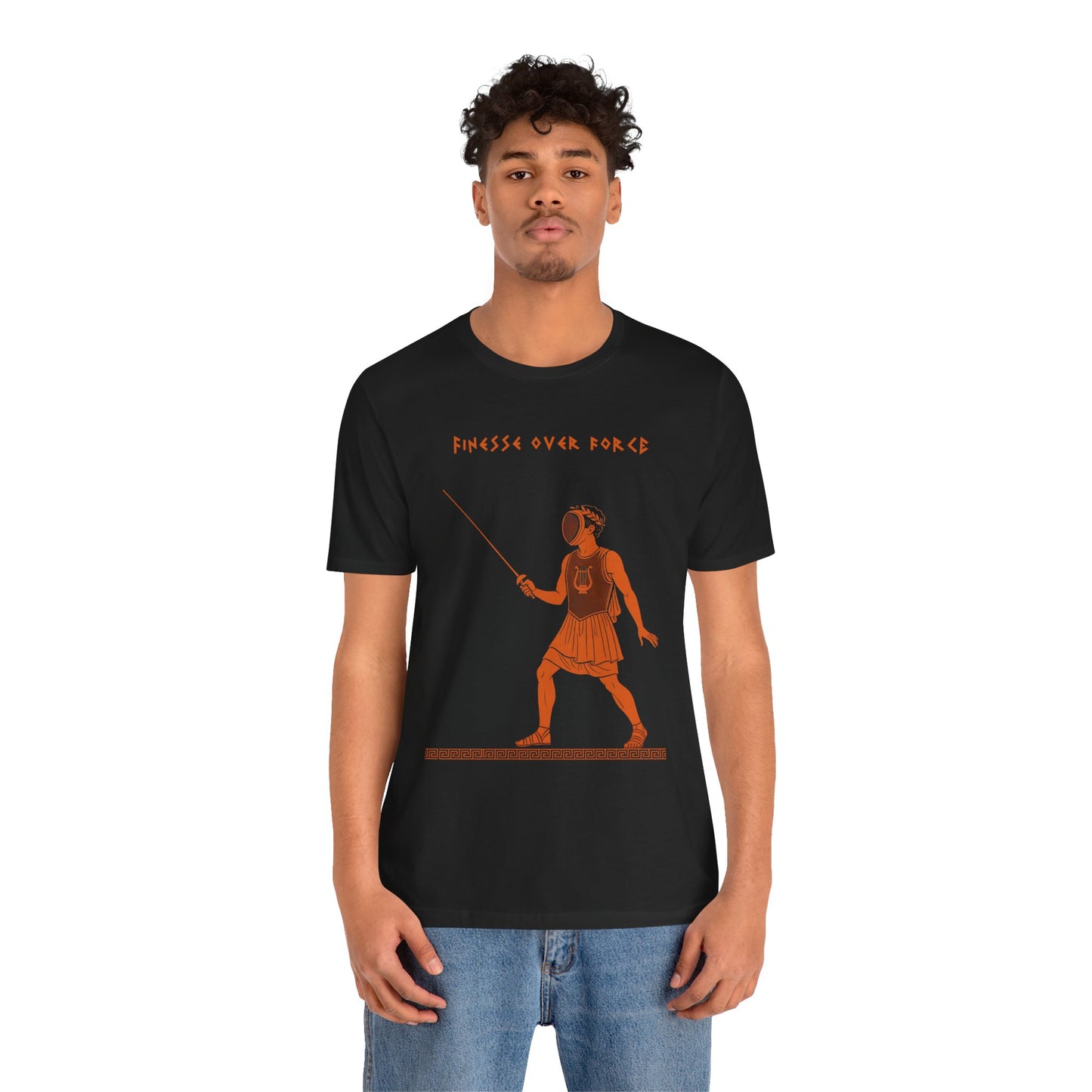 Finesse Over Force T-Shirt – Unisex Fencing Tee for Tactical Athletes - WhimSpin - https://whimspin.com