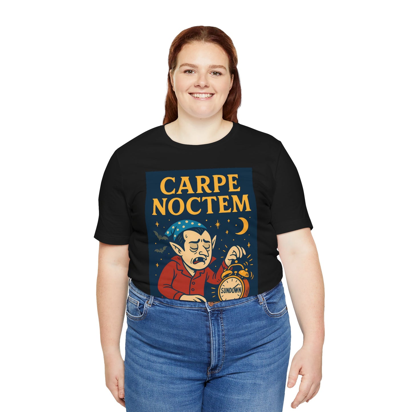 Carpe Noctem Vampire T-Shirt – Funny Halloween Tee for Night Owls