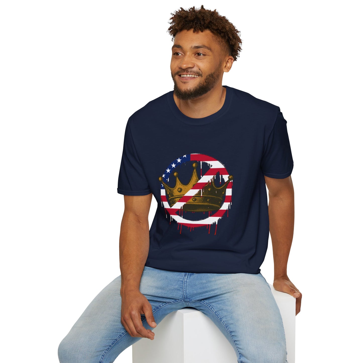 No Kings Protest T-Shirt – Anti-Authoritarian Democracy Graphic Tee