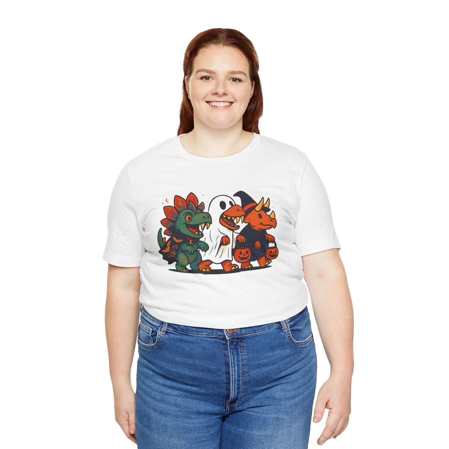 Halloween Dino Squad T-Shirt – Funny Trick-or-Treat Dinosaur Tee