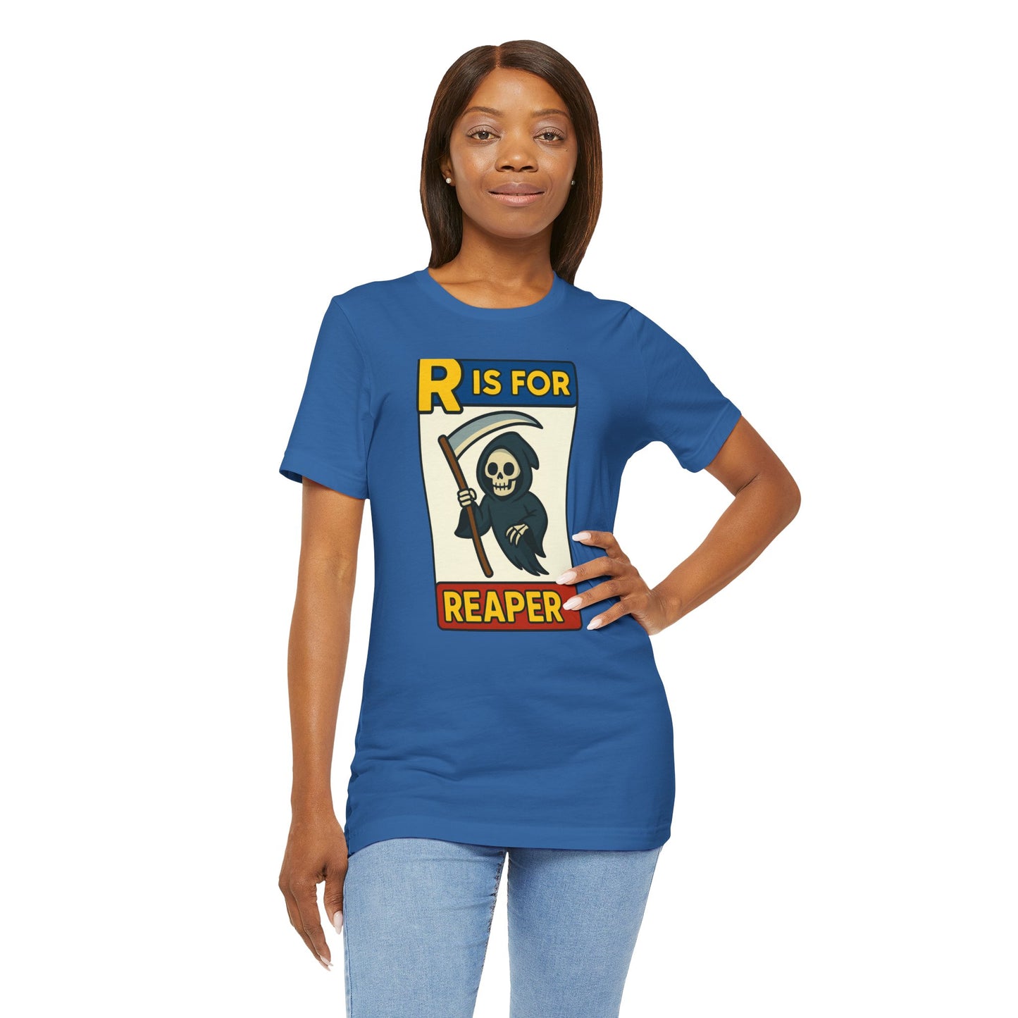 R Is for Reaper T-Shirt – Cute Grim Reaper Shirt from the Monster Alphabet Series