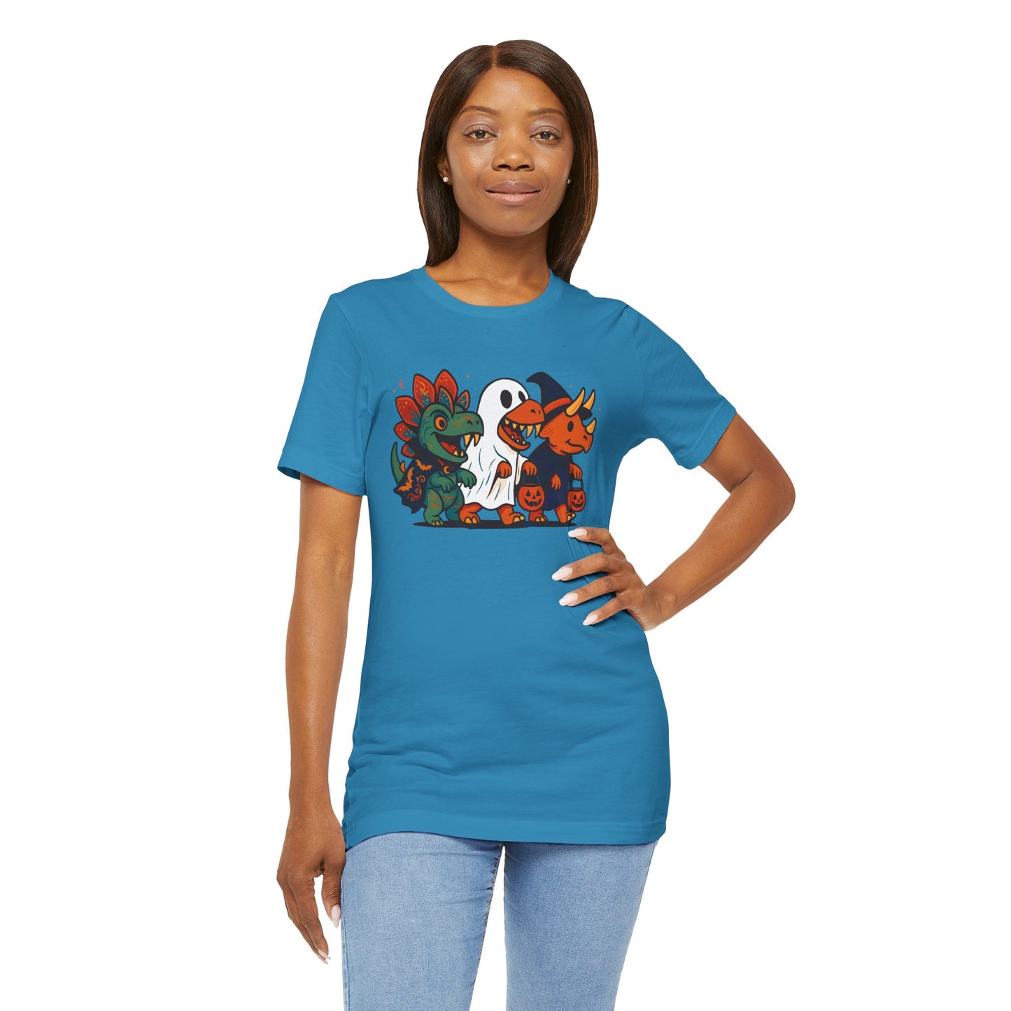 Halloween Dino Squad T-Shirt – Funny Trick-or-Treat Dinosaur Tee