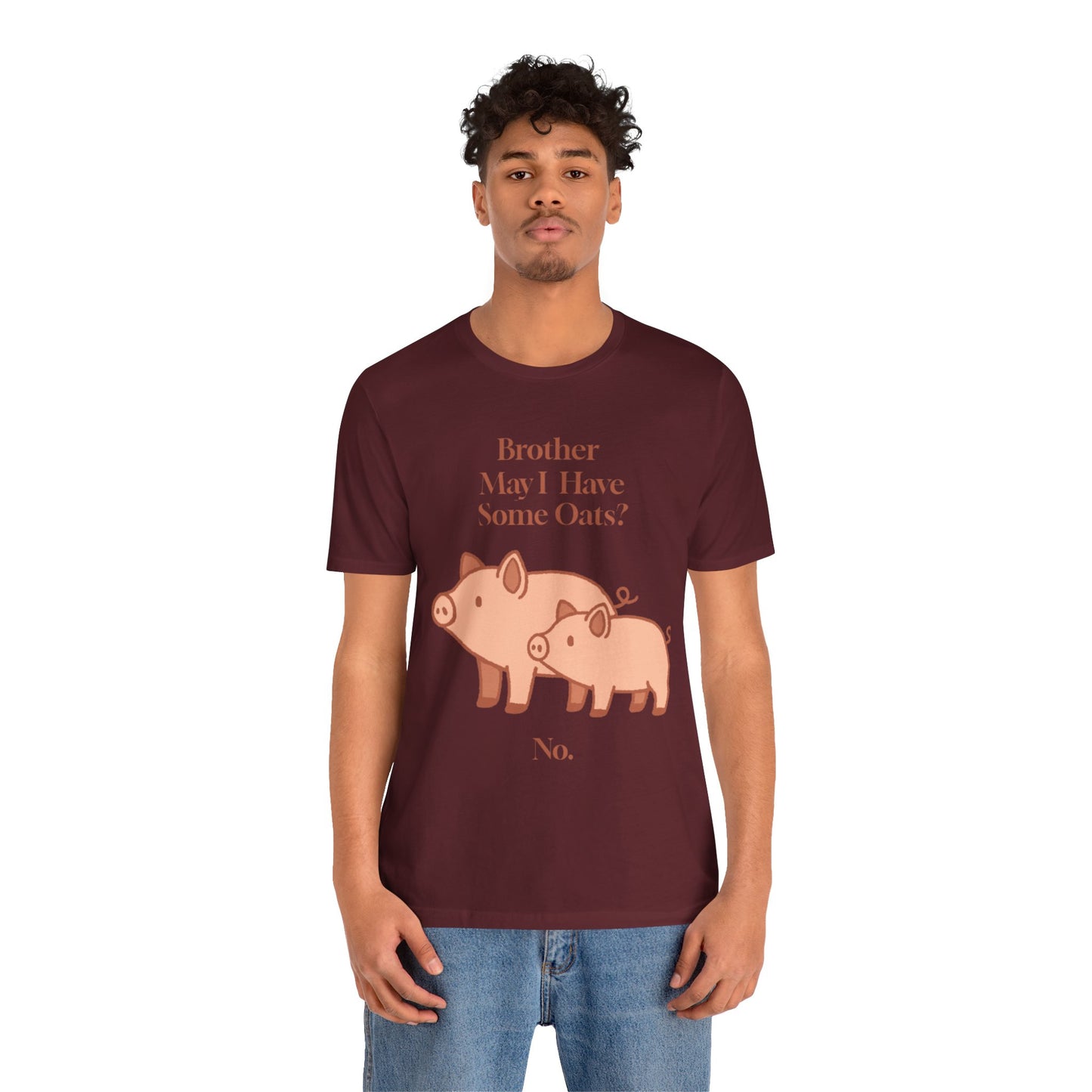 Brother May I Have Some Oats T-Shirt – Funny Viral Pig Meme Tee