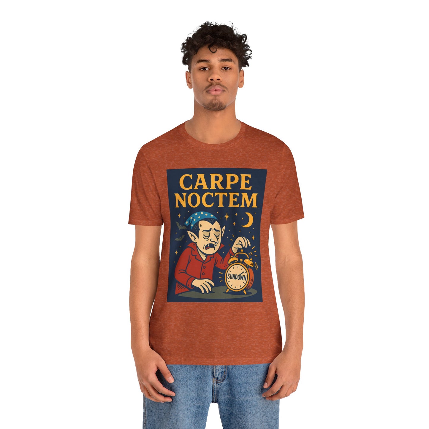 Carpe Noctem Vampire T-Shirt – Funny Halloween Tee for Night Owls