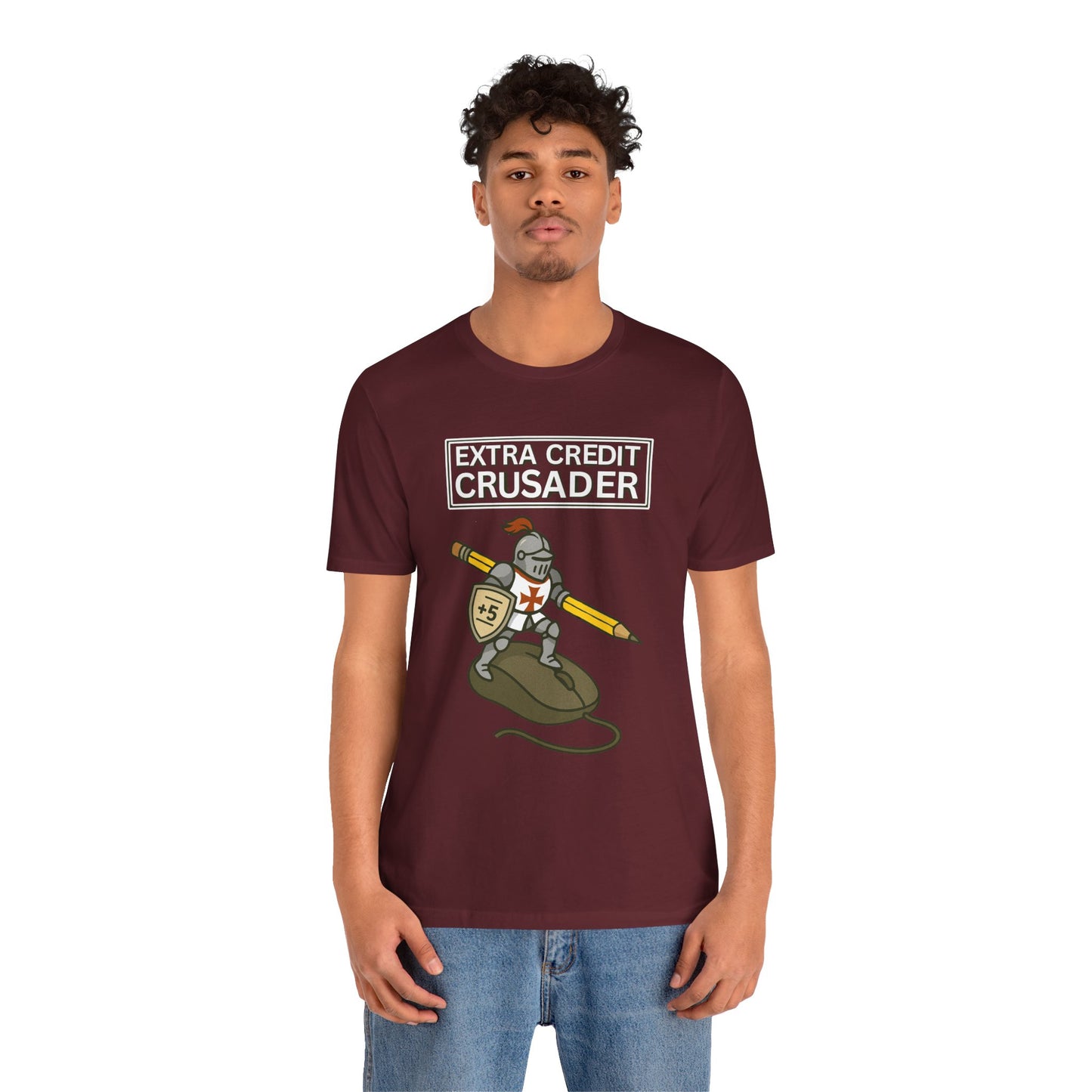 Extra Credit Crusader T-Shirt – Funny Back-to-School Teacher Tee