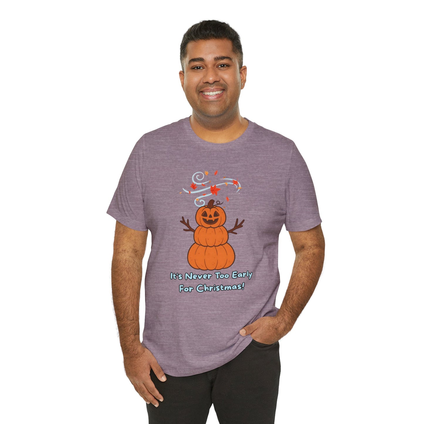 Pumpkin Snowman Shirt – Funny Halloween Christmas Mashup Tee