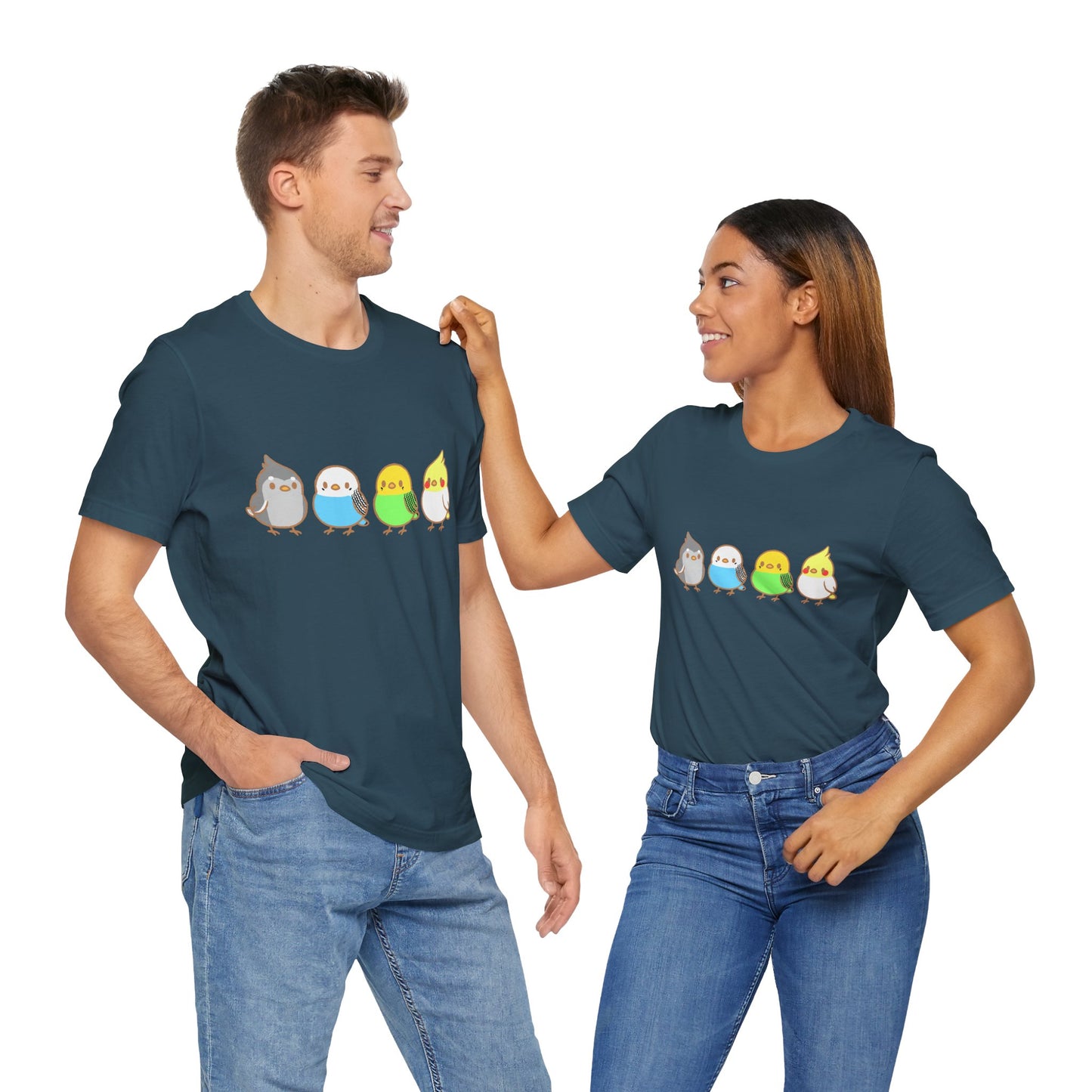 Chirpy Flock Bird T-Shirt – Cute Tee for Animal Lovers - WhimSpin - https://whimspin.com