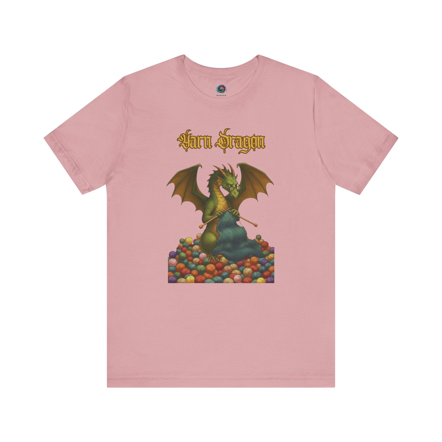 Yarn Dragon T-Shirt – Funny Knitting Dragon Shirt for Yarn Lovers