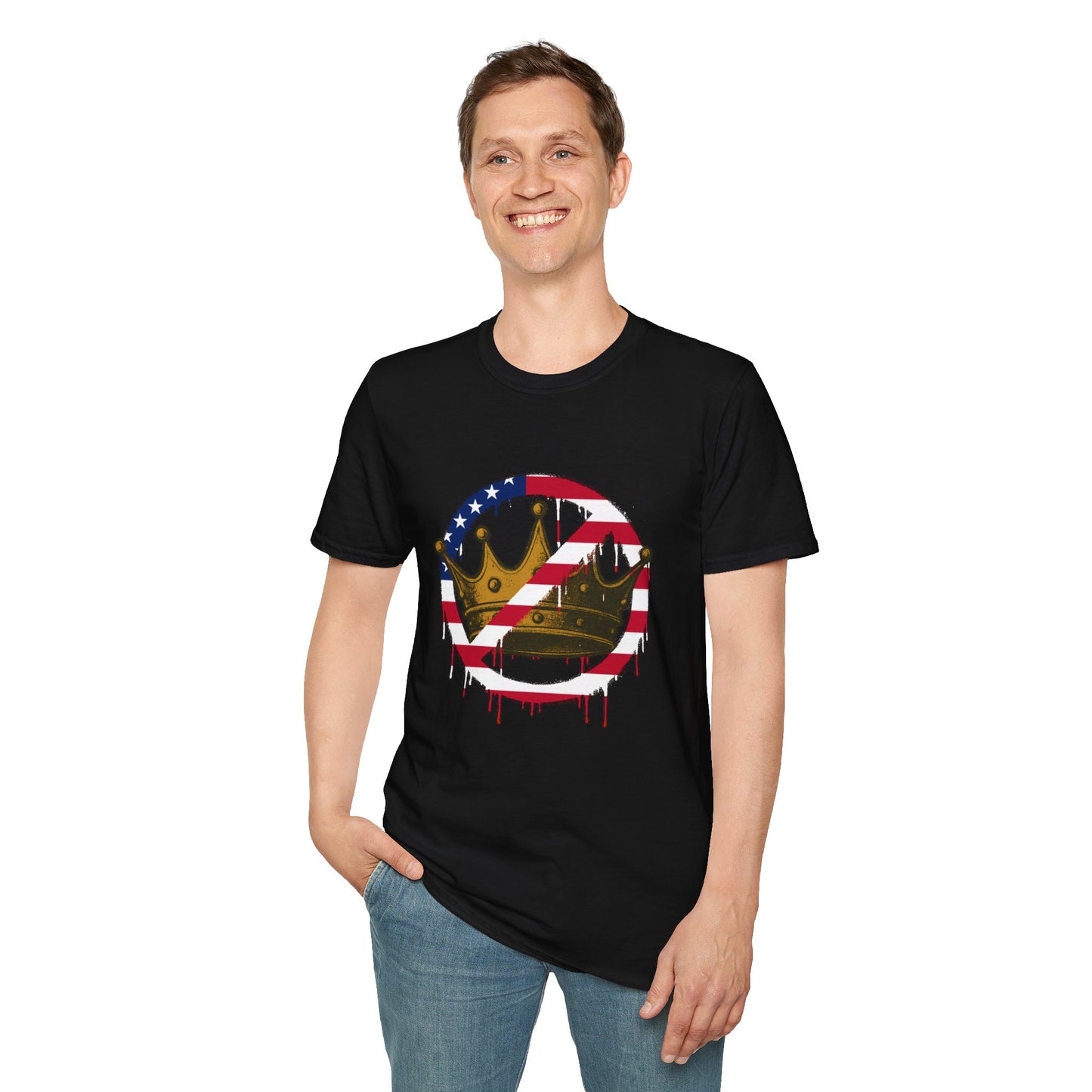 No Kings Protest T-Shirt – Anti-Authoritarian Democracy Graphic Tee