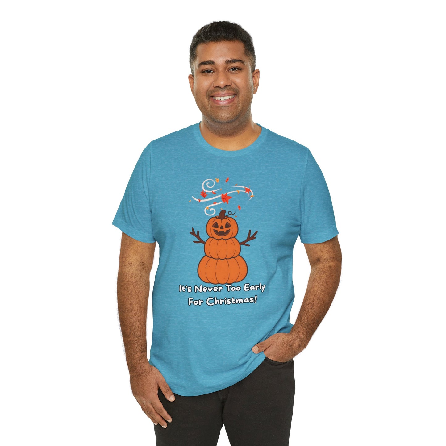 Pumpkin Snowman Shirt – Funny Halloween Christmas Mashup Tee