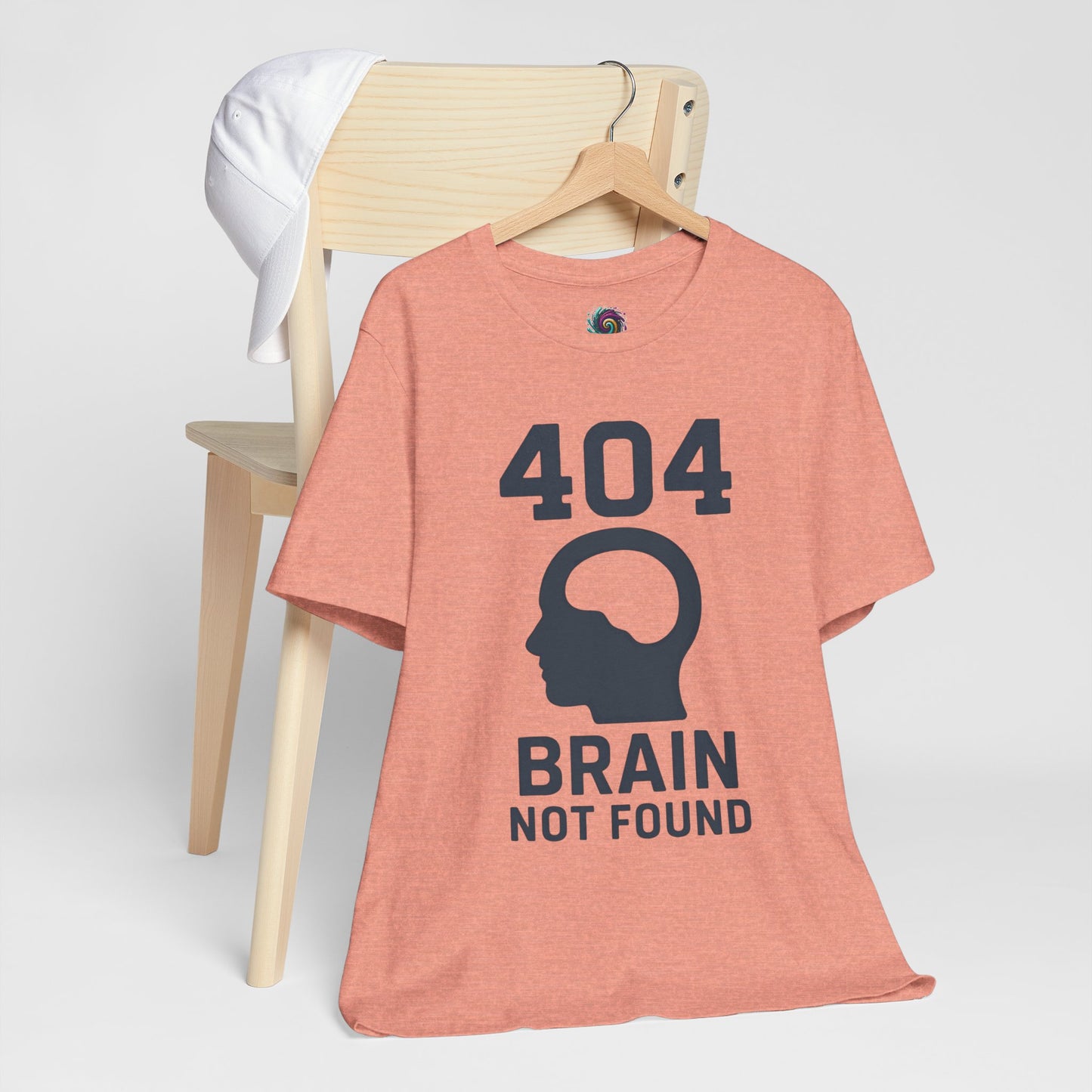 404 Brain Not Found T-Shirt – Techie Humor for Nerds & Geeks