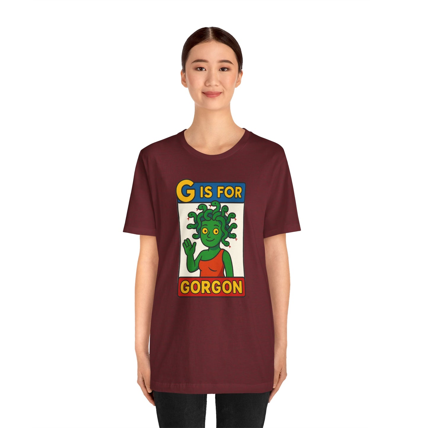 G Is for Gorgon T-Shirt – Funny Gorgon Legend Alphabet Tee