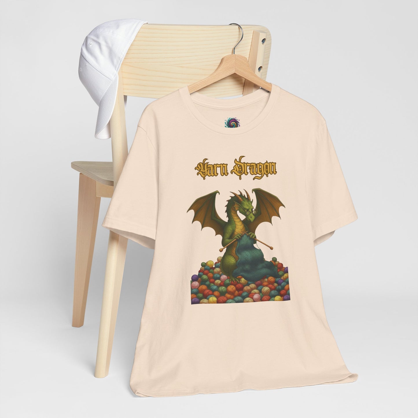 Yarn Dragon T-Shirt – Funny Knitting Dragon Shirt for Yarn Lovers