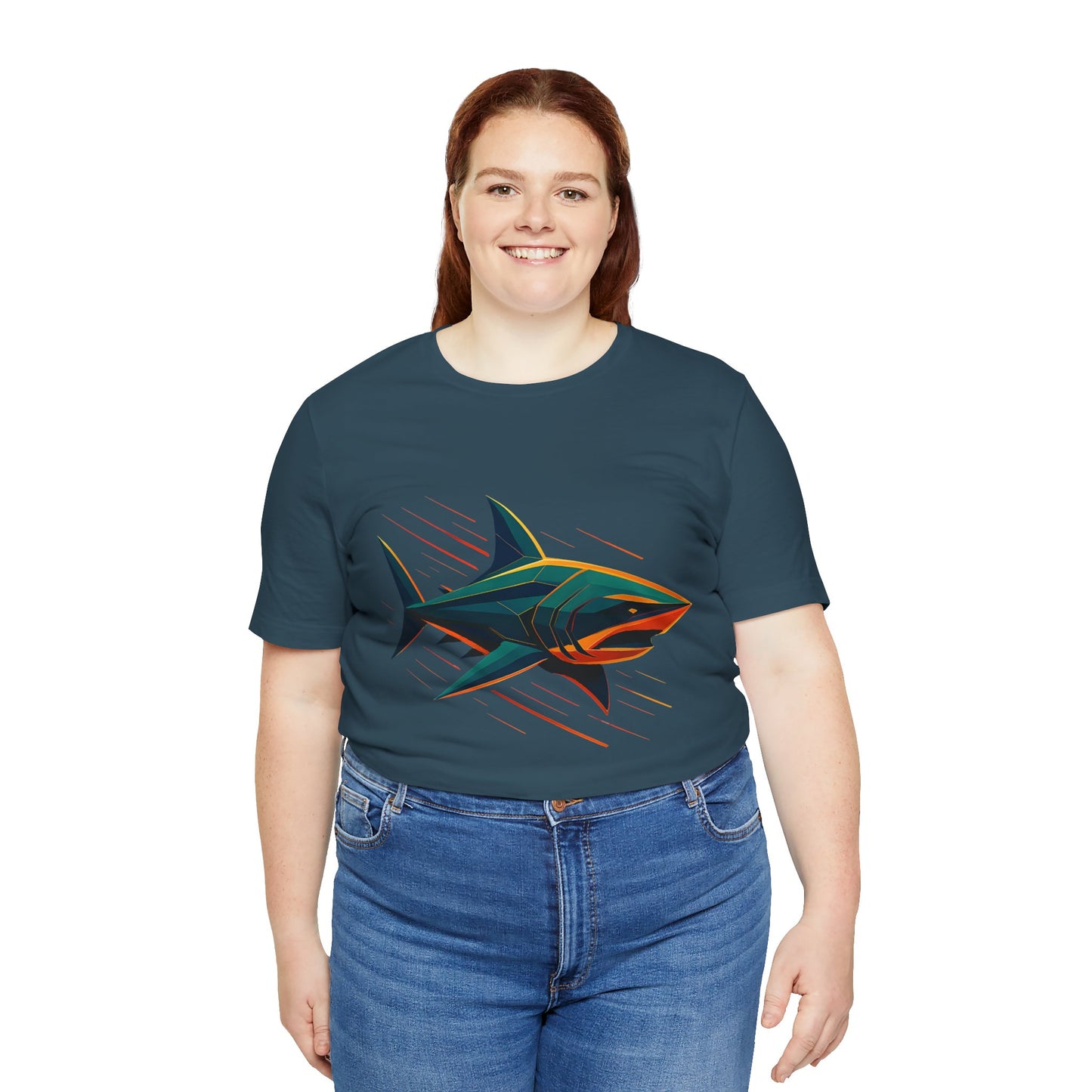 Electric Apex Shark T-Shirt – Bold Ocean Graphic Tee - WhimSpin - https://whimspin.com