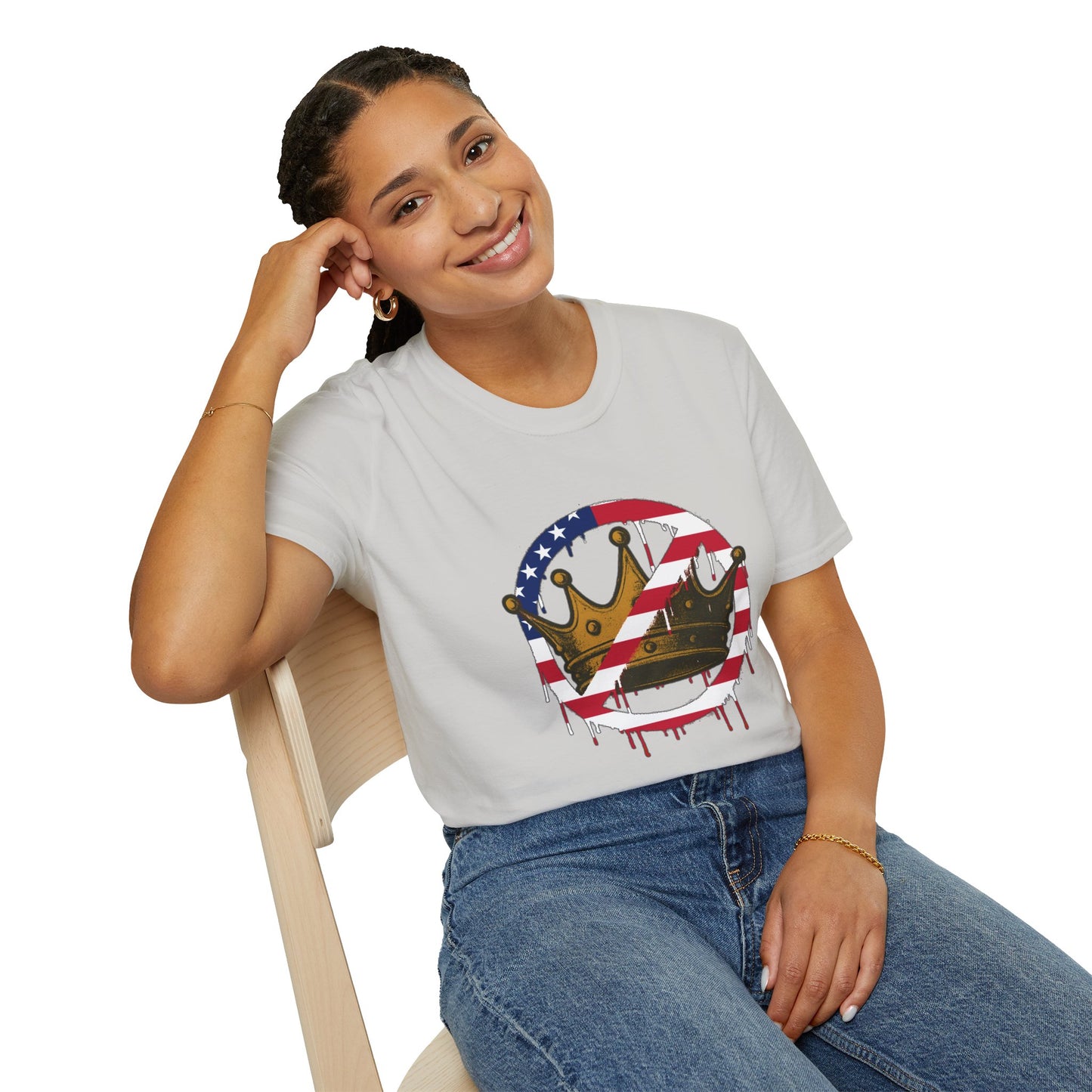 No Kings Protest T-Shirt – Anti-Authoritarian Democracy Graphic Tee
