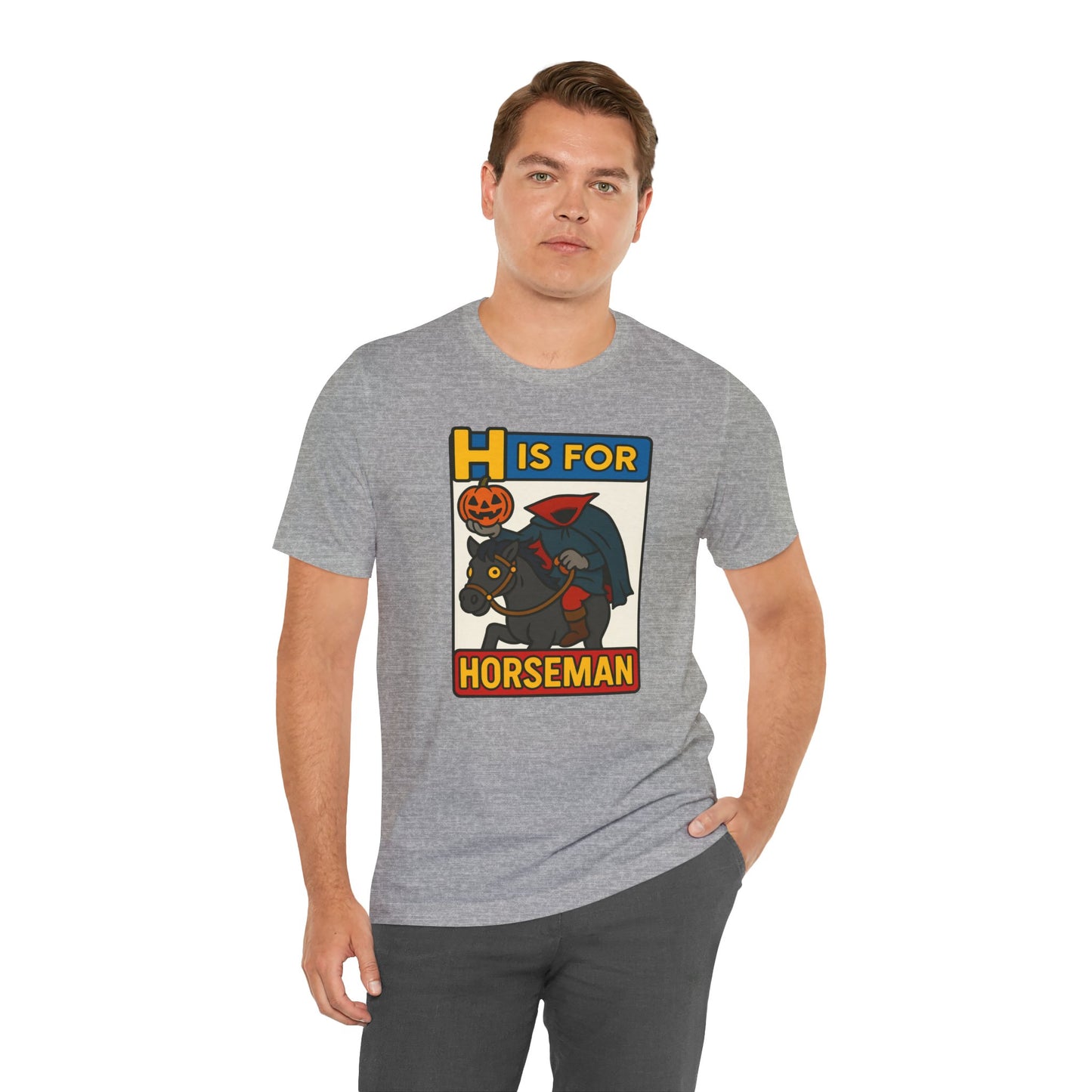 H Is for Horseman Shirt – Headless Horseman Halloween Tee