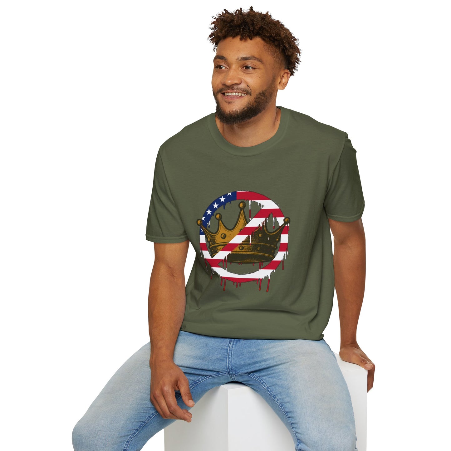 No Kings Protest T-Shirt – Anti-Authoritarian Democracy Graphic Tee