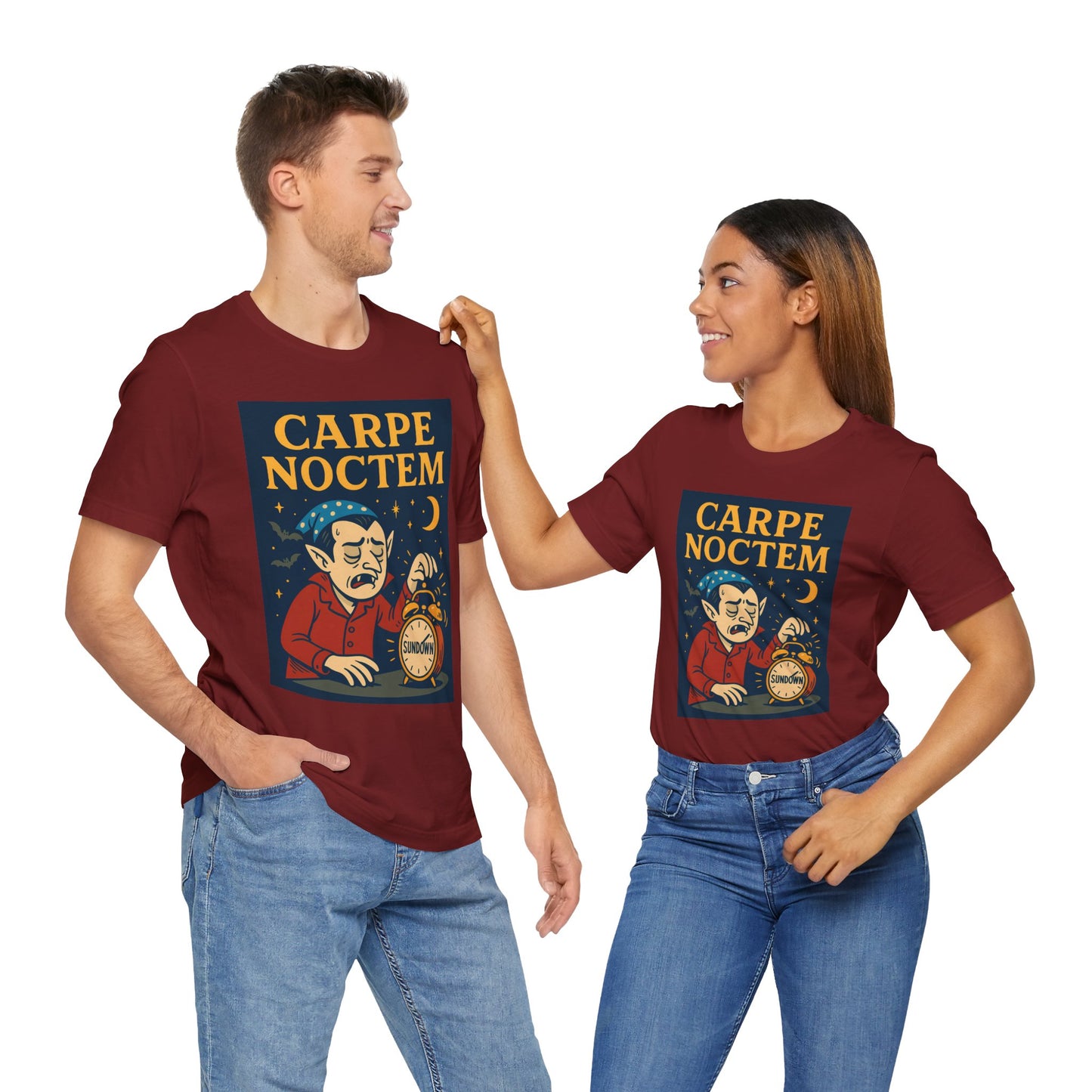 Carpe Noctem Vampire T-Shirt – Funny Halloween Tee for Night Owls