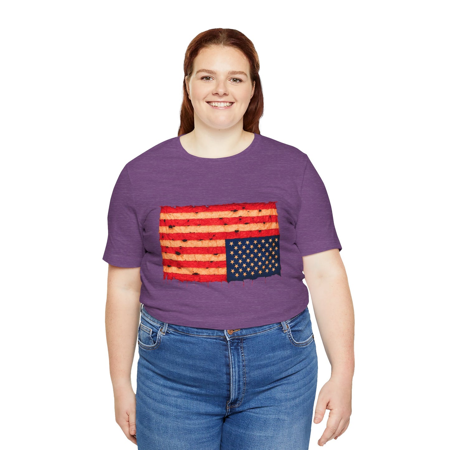 Inverted Flag Distress T-Shirt – Symbolic Upside Down Flag Design