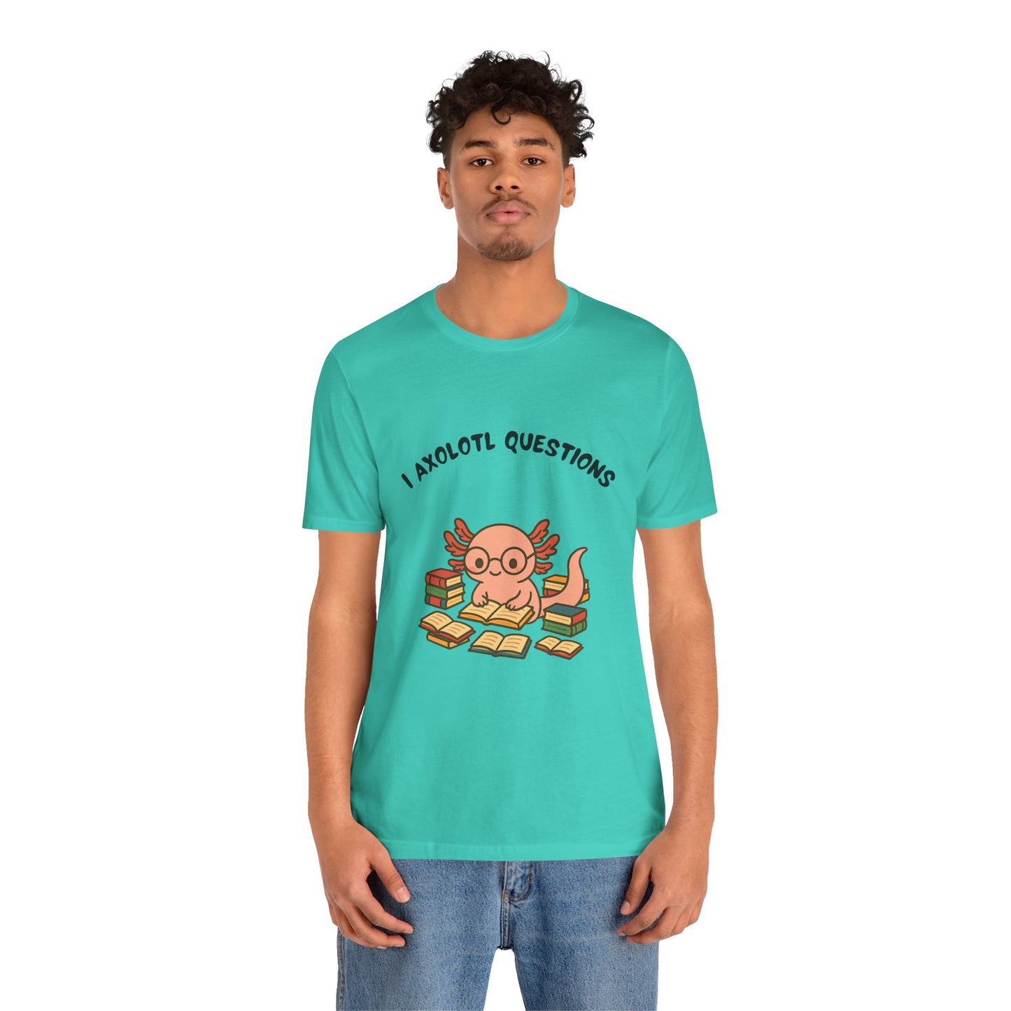 I Axolotl Questions T-Shirt – Funny Curious Axolotl Tee for Book Lovers