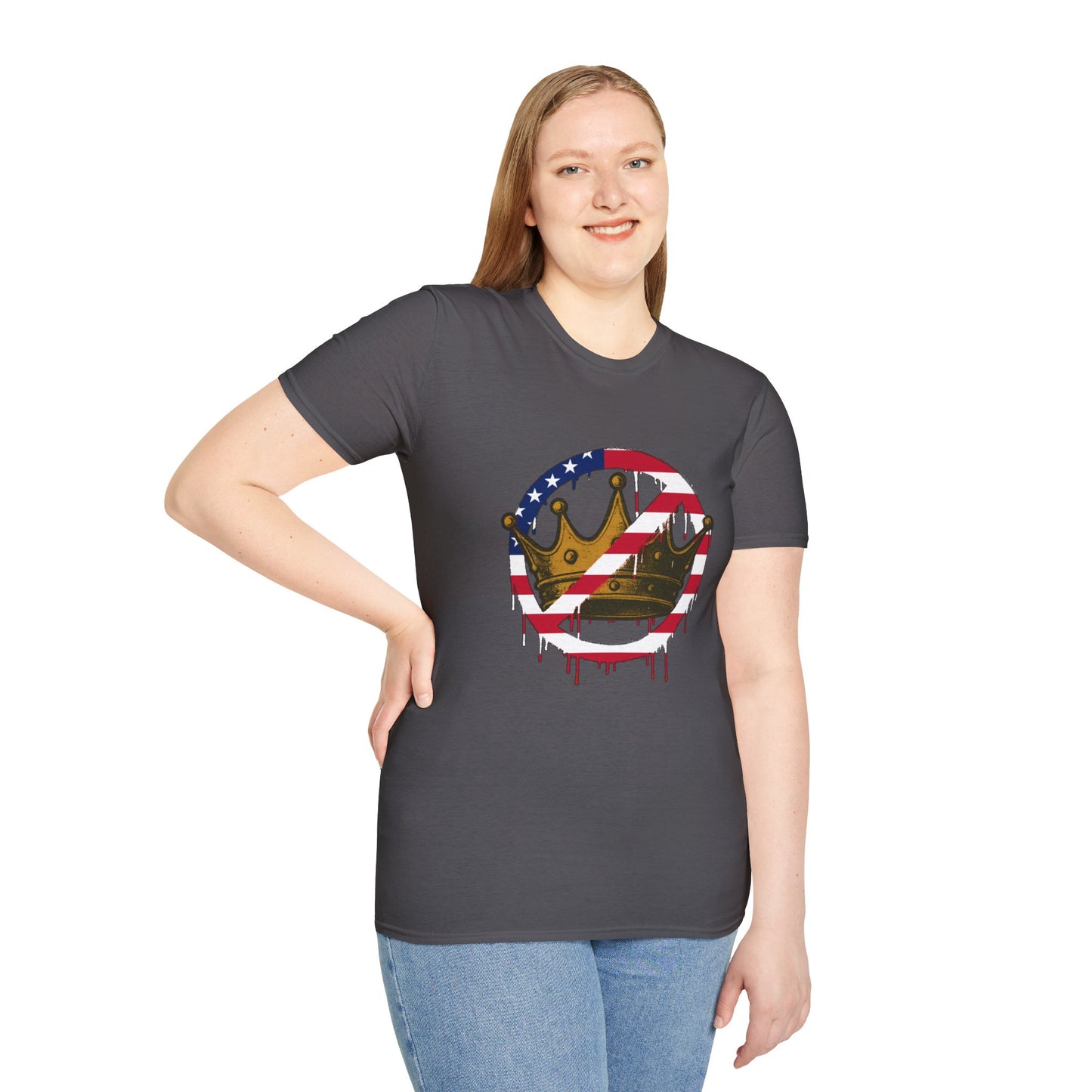 No Kings Protest T-Shirt – Anti-Authoritarian Democracy Graphic Tee