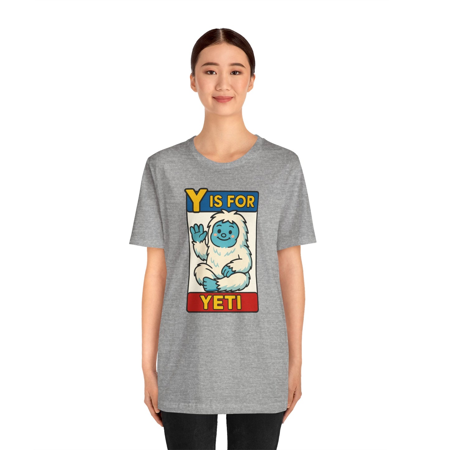 Y Is for Yeti T-Shirt – Cute Winter Monster Tee from the Monster Alphabet Series