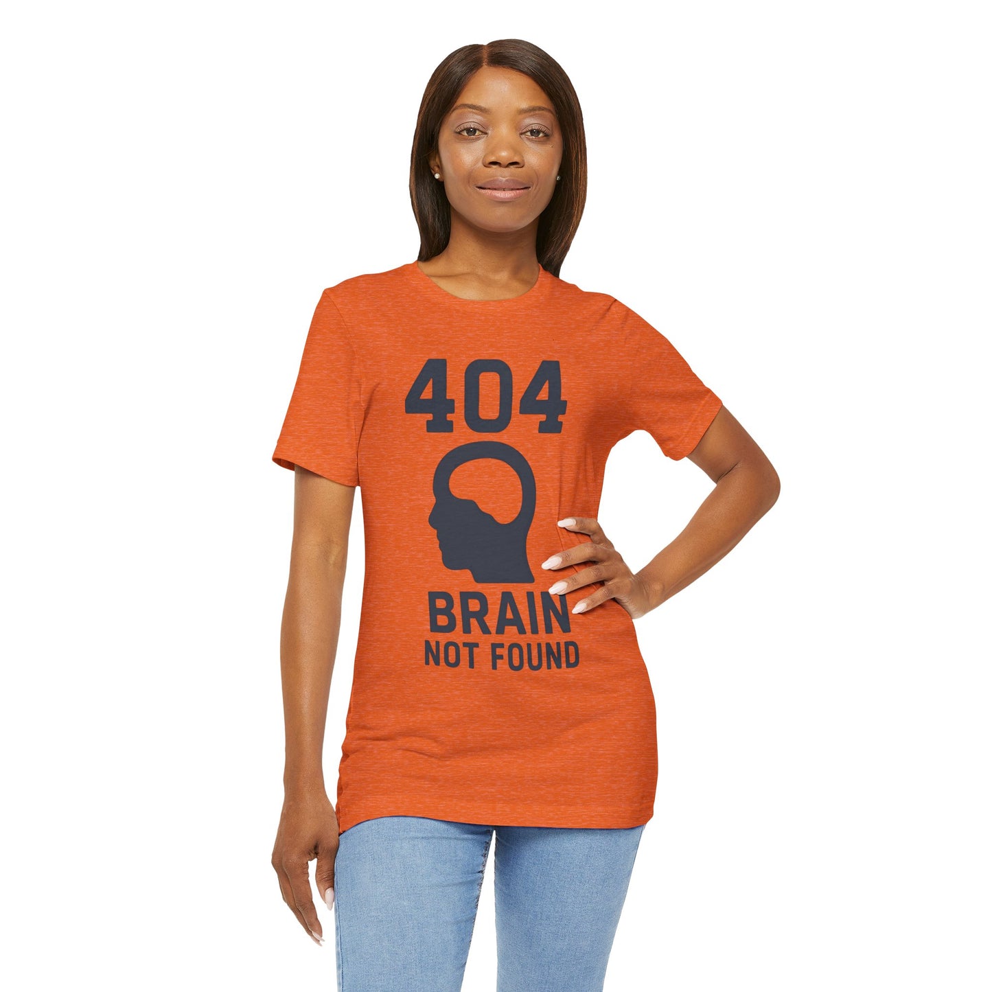 404 Brain Not Found T-Shirt – Techie Humor for Nerds & Geeks