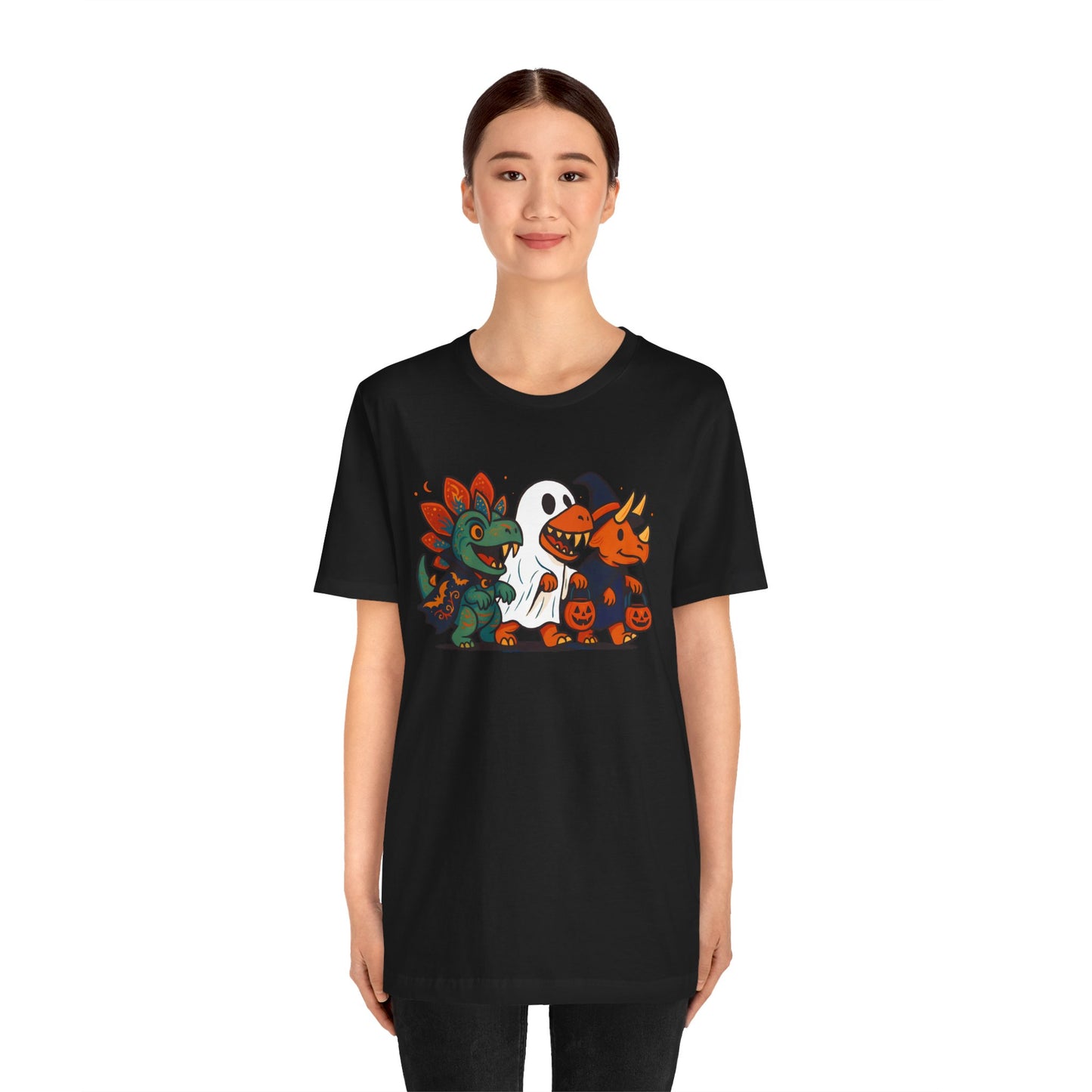 Halloween Dino Squad T-Shirt – Funny Trick-or-Treat Dinosaur Tee
