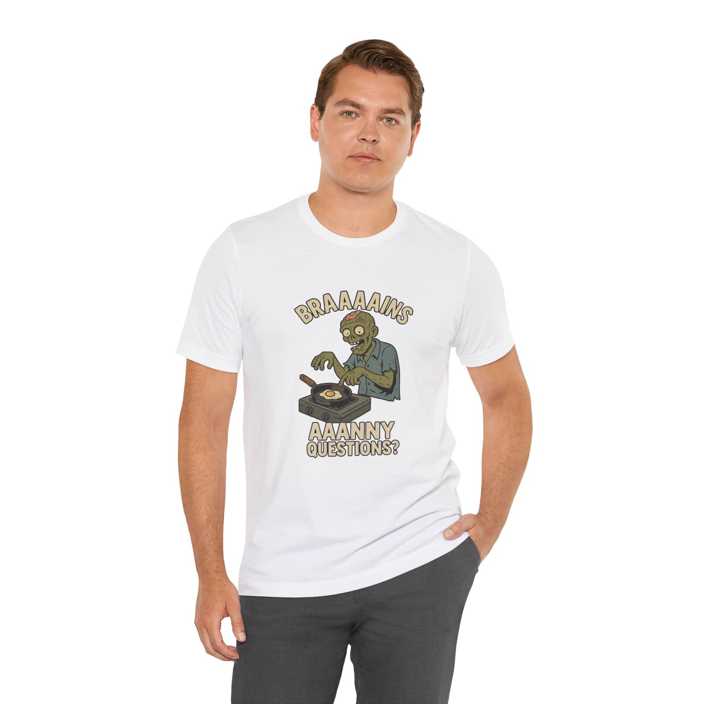 Zombie Brains on Drugs T-Shirt – Funny Halloween Cooking Tee