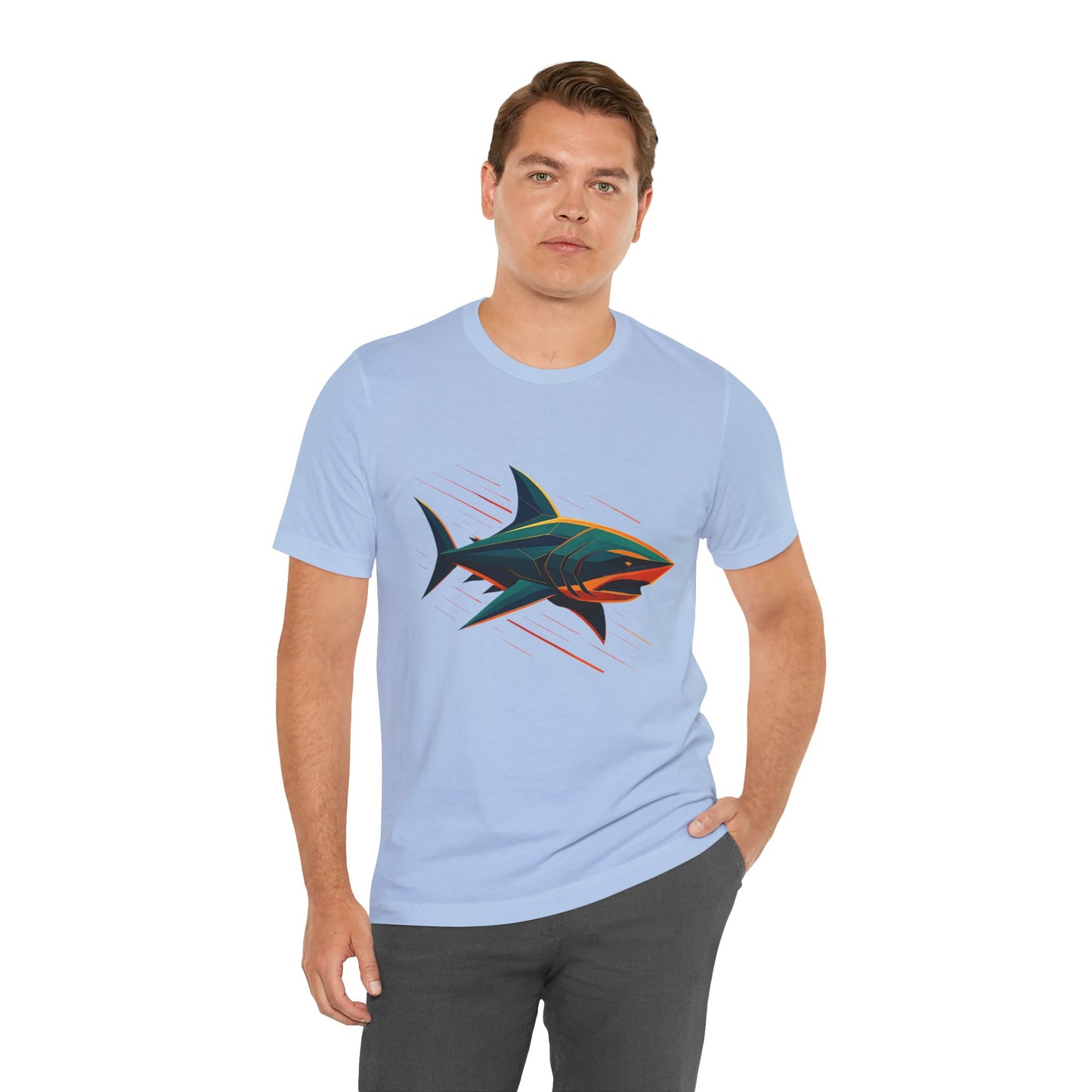 Electric Apex Shark T-Shirt – Bold Ocean Graphic Tee - WhimSpin - https://whimspin.com