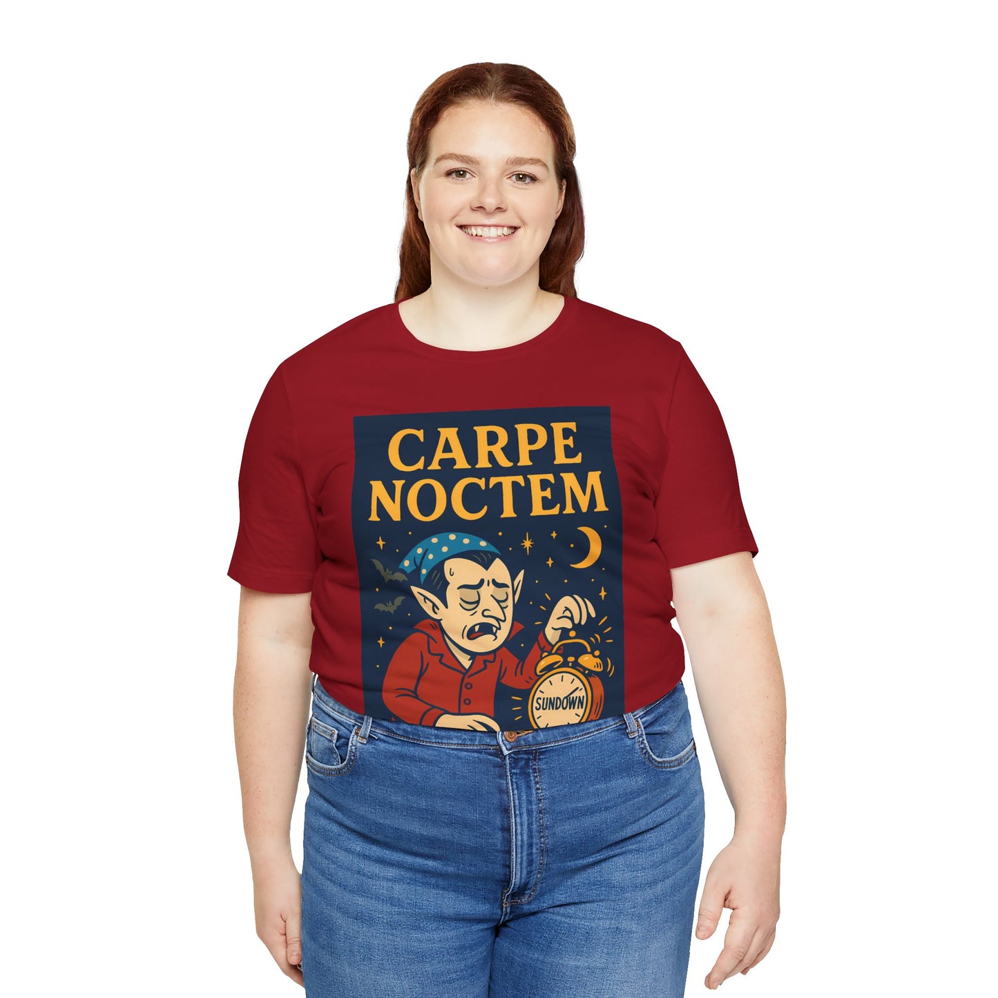 Carpe Noctem Vampire T-Shirt – Funny Halloween Tee for Night Owls