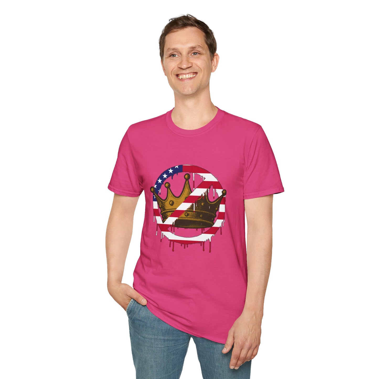 No Kings Protest T-Shirt – Anti-Authoritarian Democracy Graphic Tee
