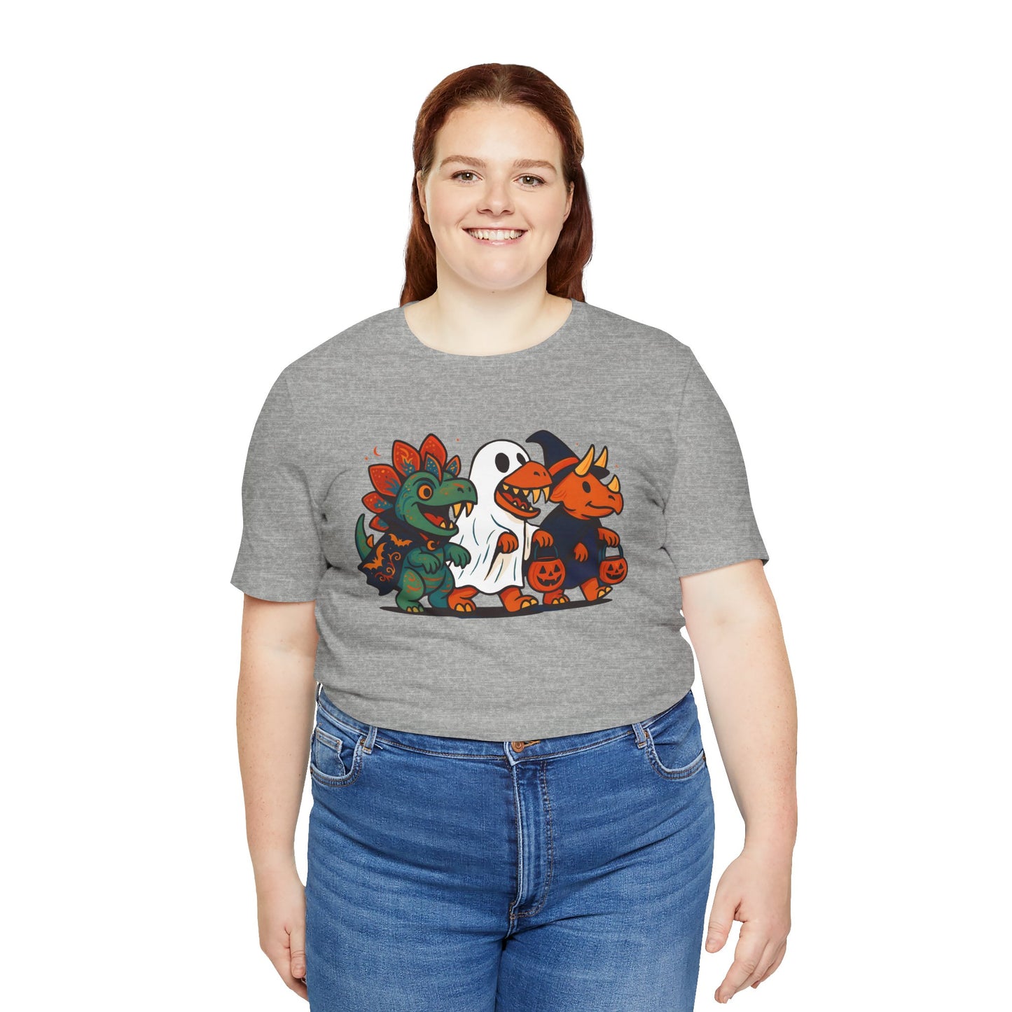 Halloween Dino Squad T-Shirt – Funny Trick-or-Treat Dinosaur Tee
