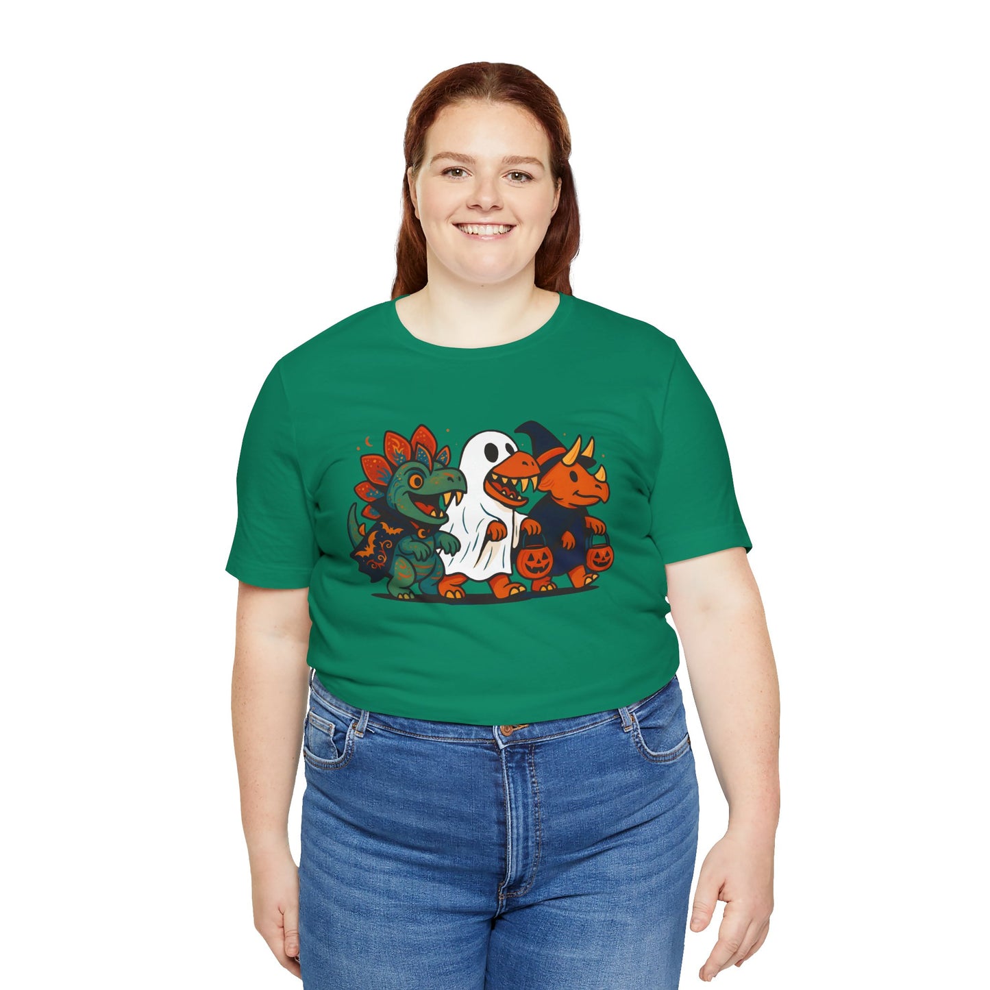 Halloween Dino Squad T-Shirt – Funny Trick-or-Treat Dinosaur Tee