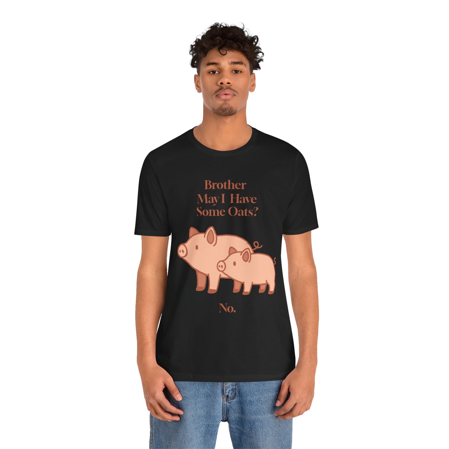 Brother May I Have Some Oats T-Shirt – Funny Viral Pig Meme Tee