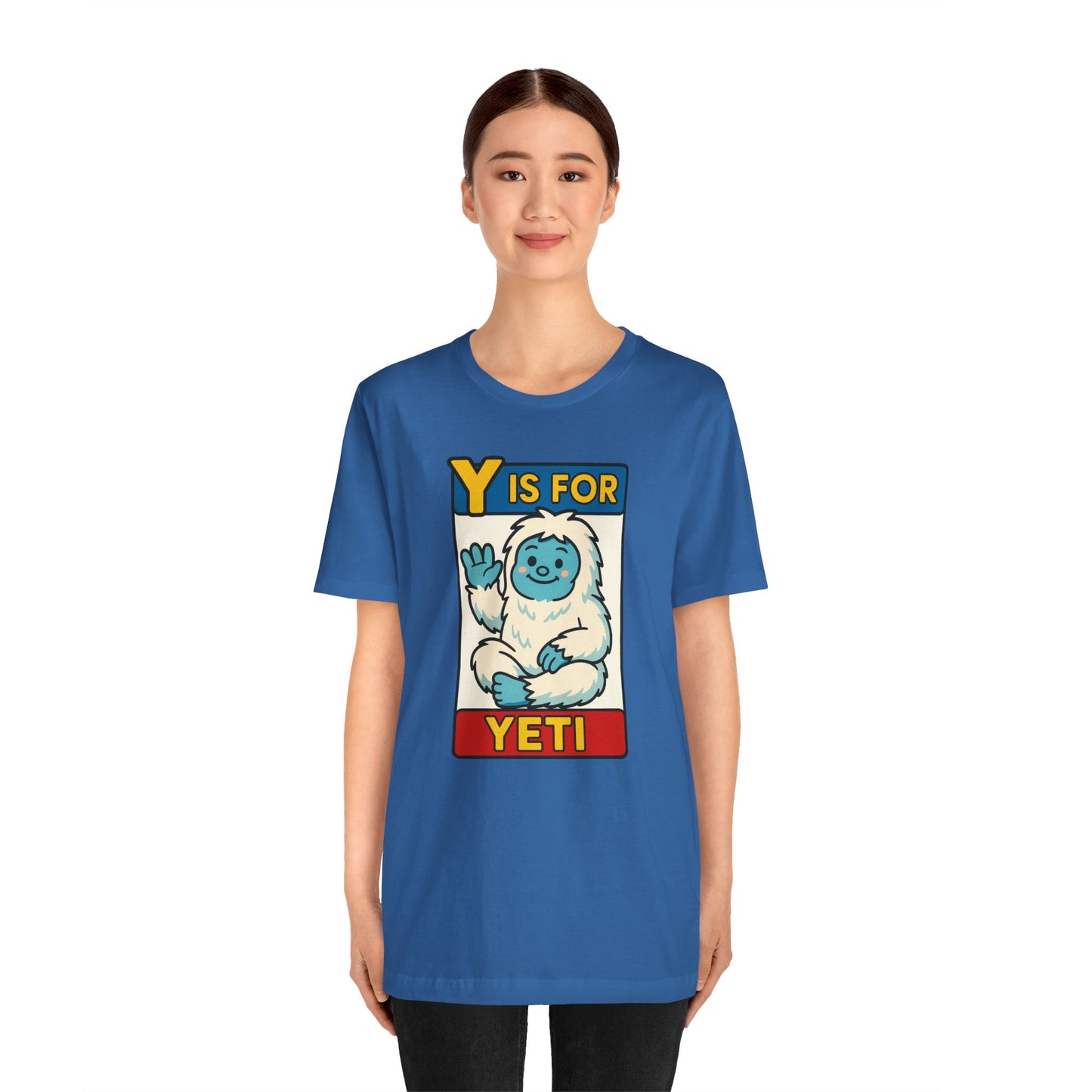 Y Is for Yeti T-Shirt – Cute Winter Monster Tee from the Monster Alphabet Series
